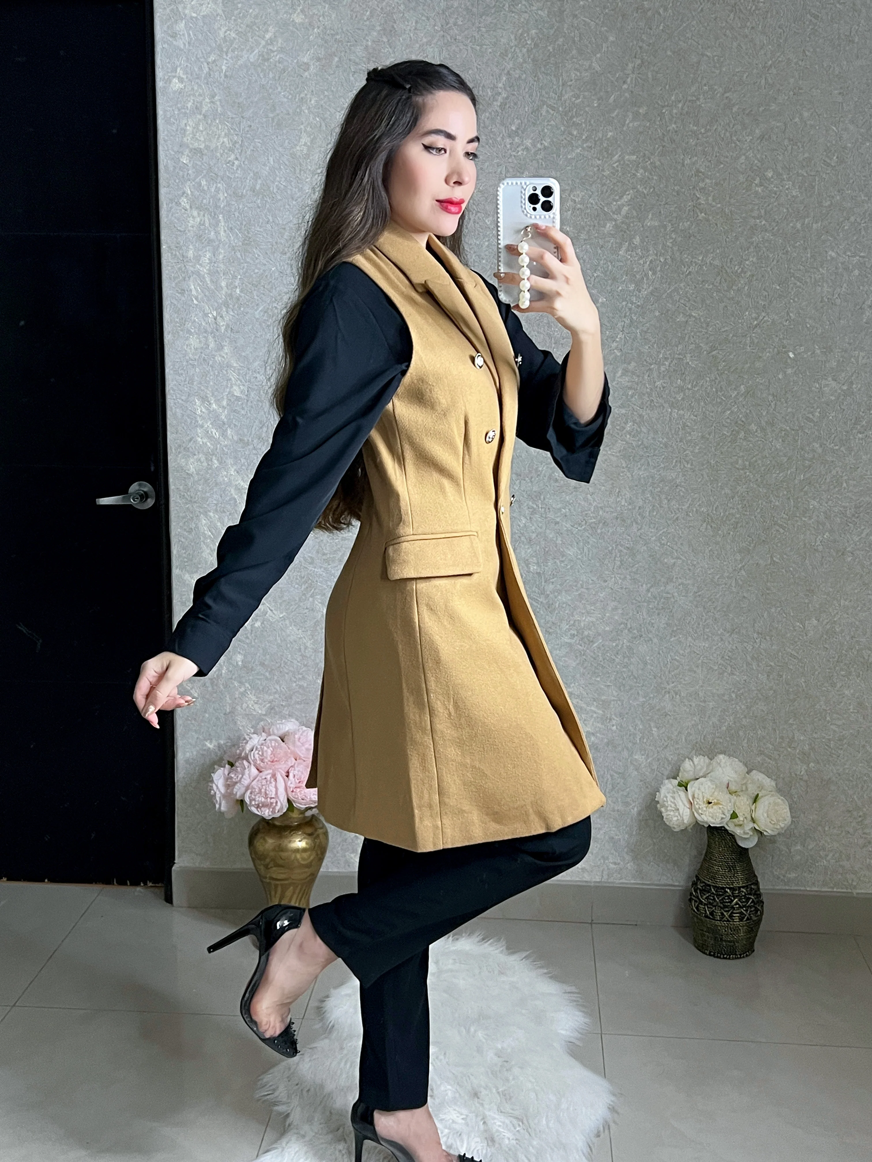 GABARDINA CHALECO OCRE - Image 4