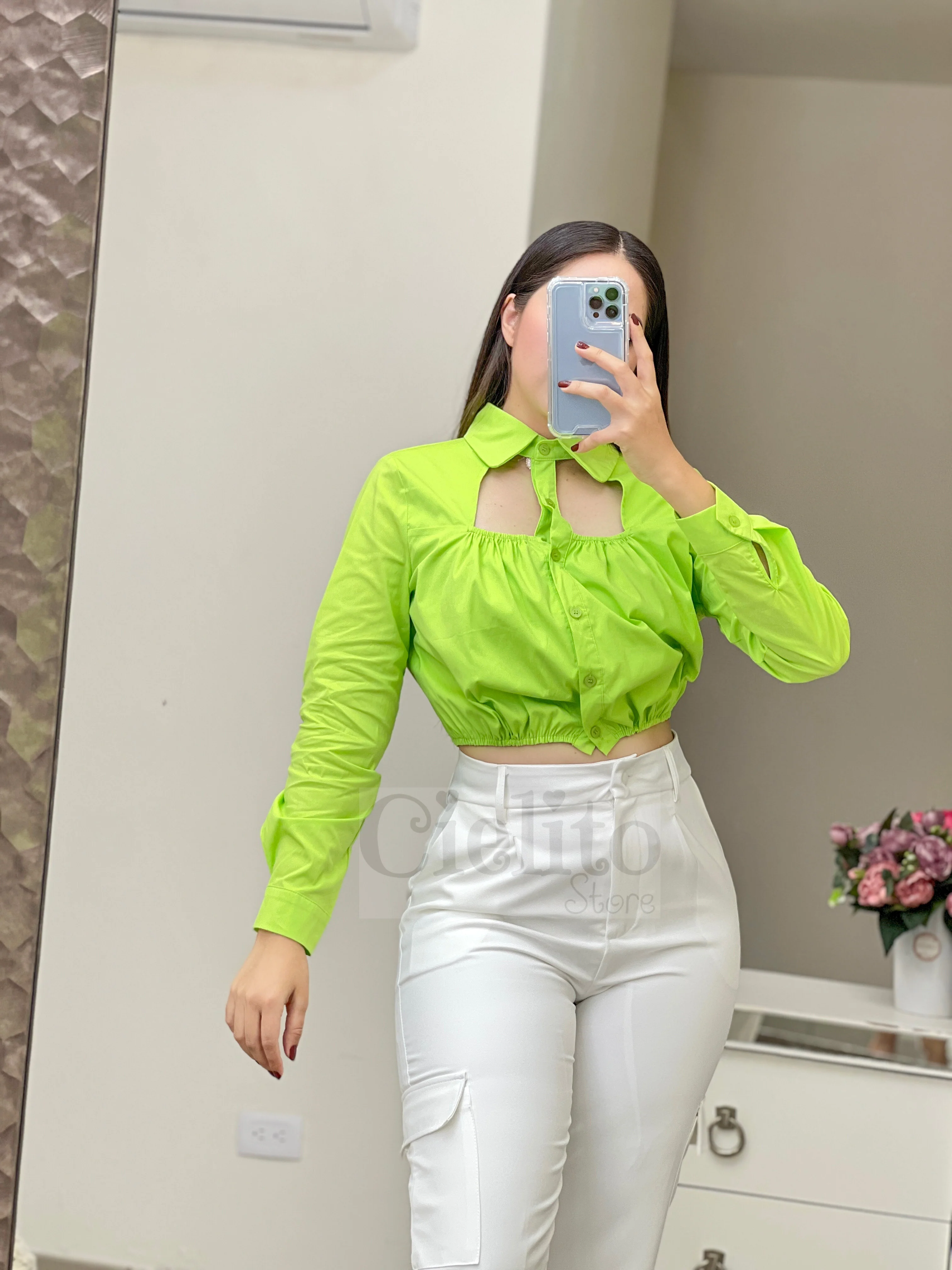GREEN BLOUSE - Image 2