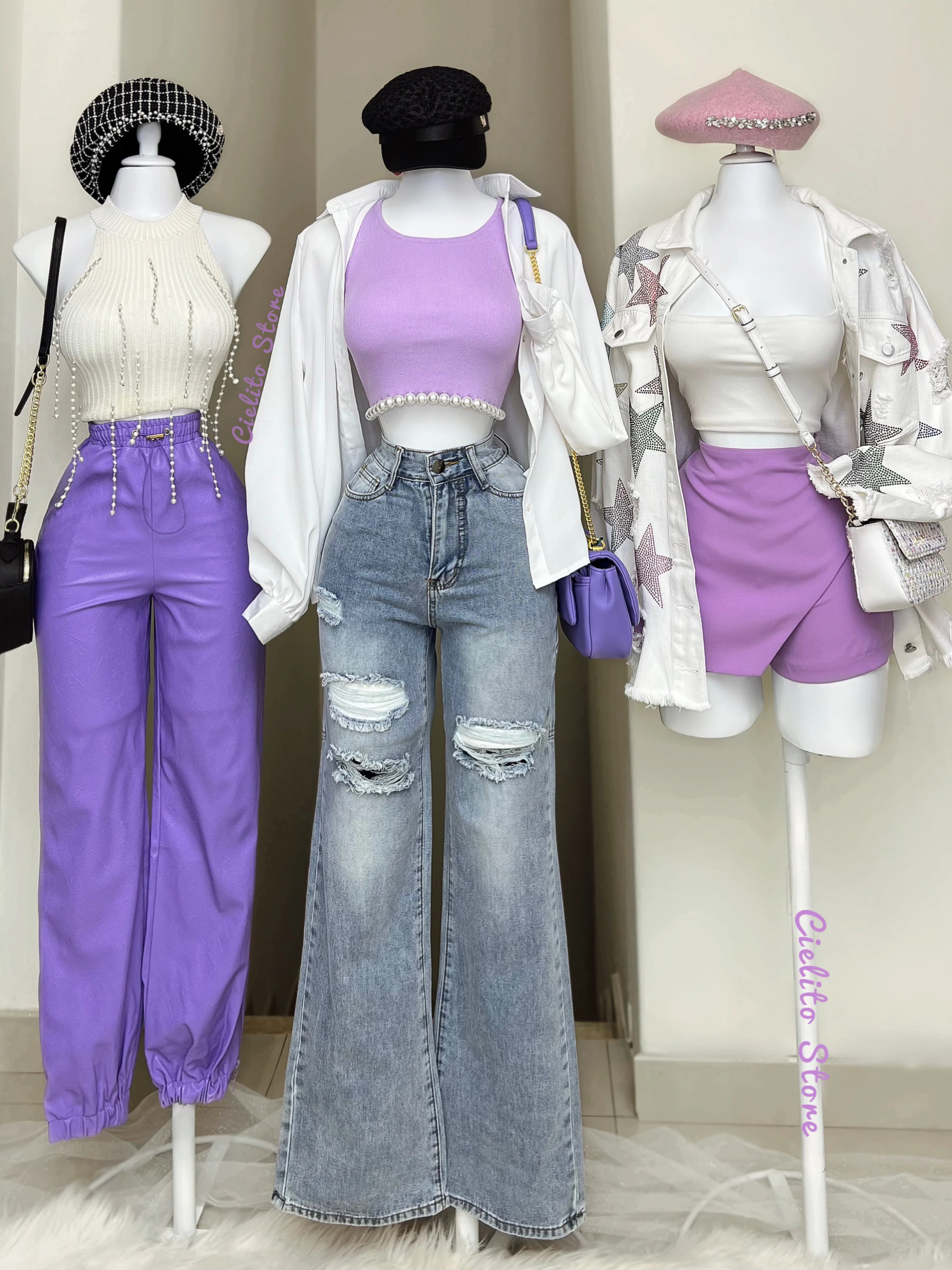 JOGGER MORADO CON CIERRES LATERALES - Image 6