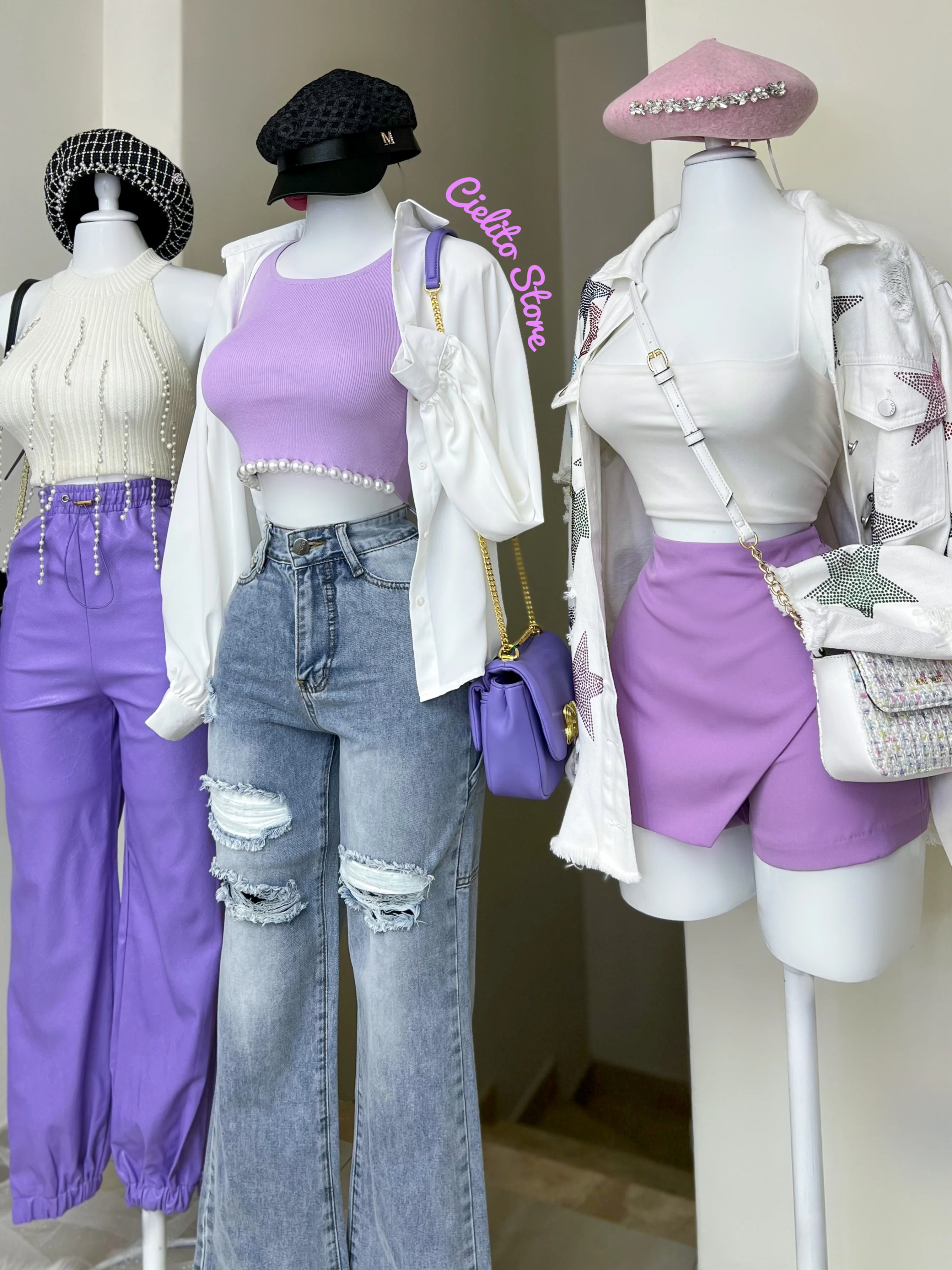 JOGGER MORADO CON CIERRES LATERALES - Image 7