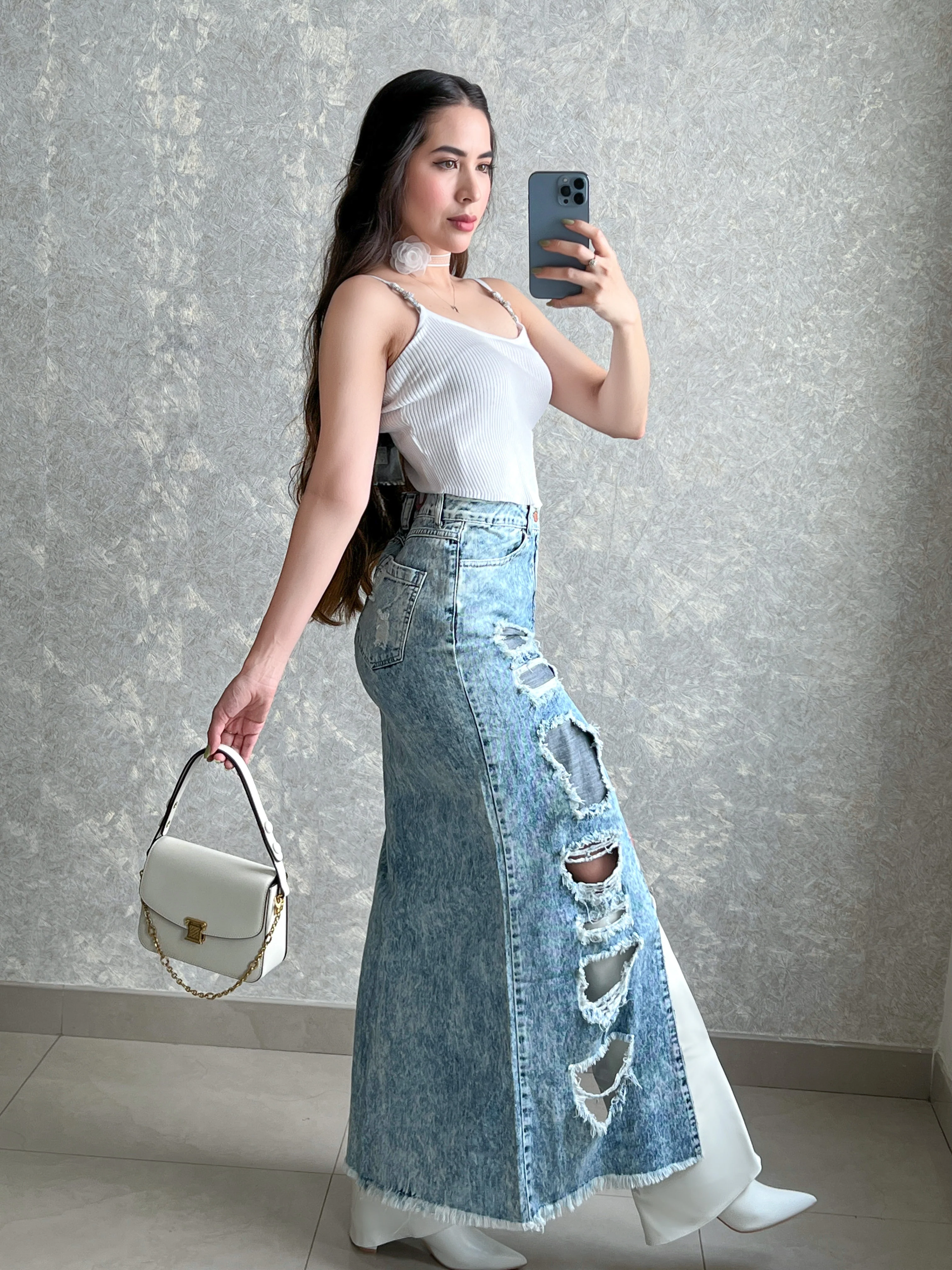 MAXI DENIM FALDA - Image 2