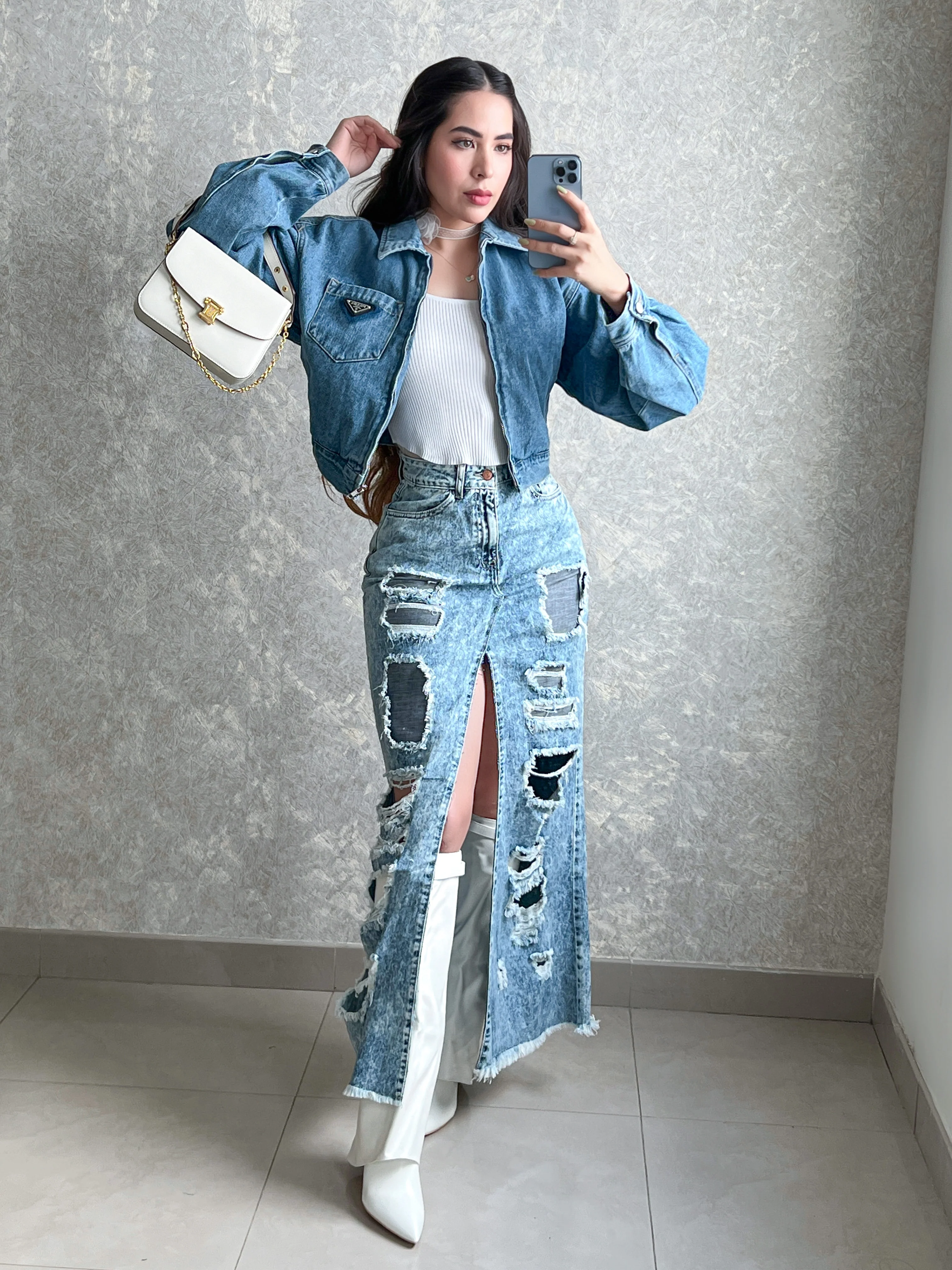 MAXI DENIM FALDA - Image 3