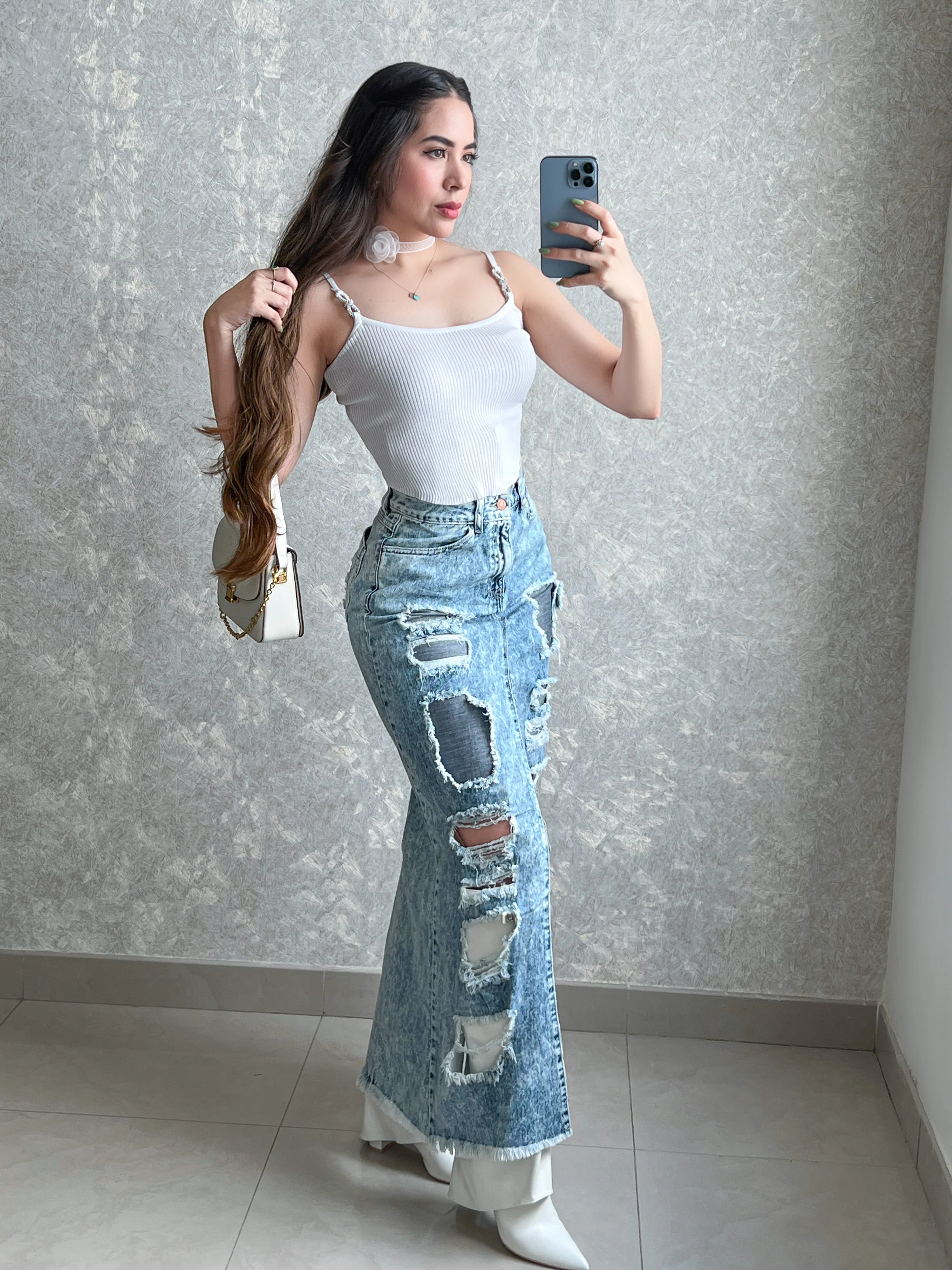 MAXI DENIM FALDA - Image 4