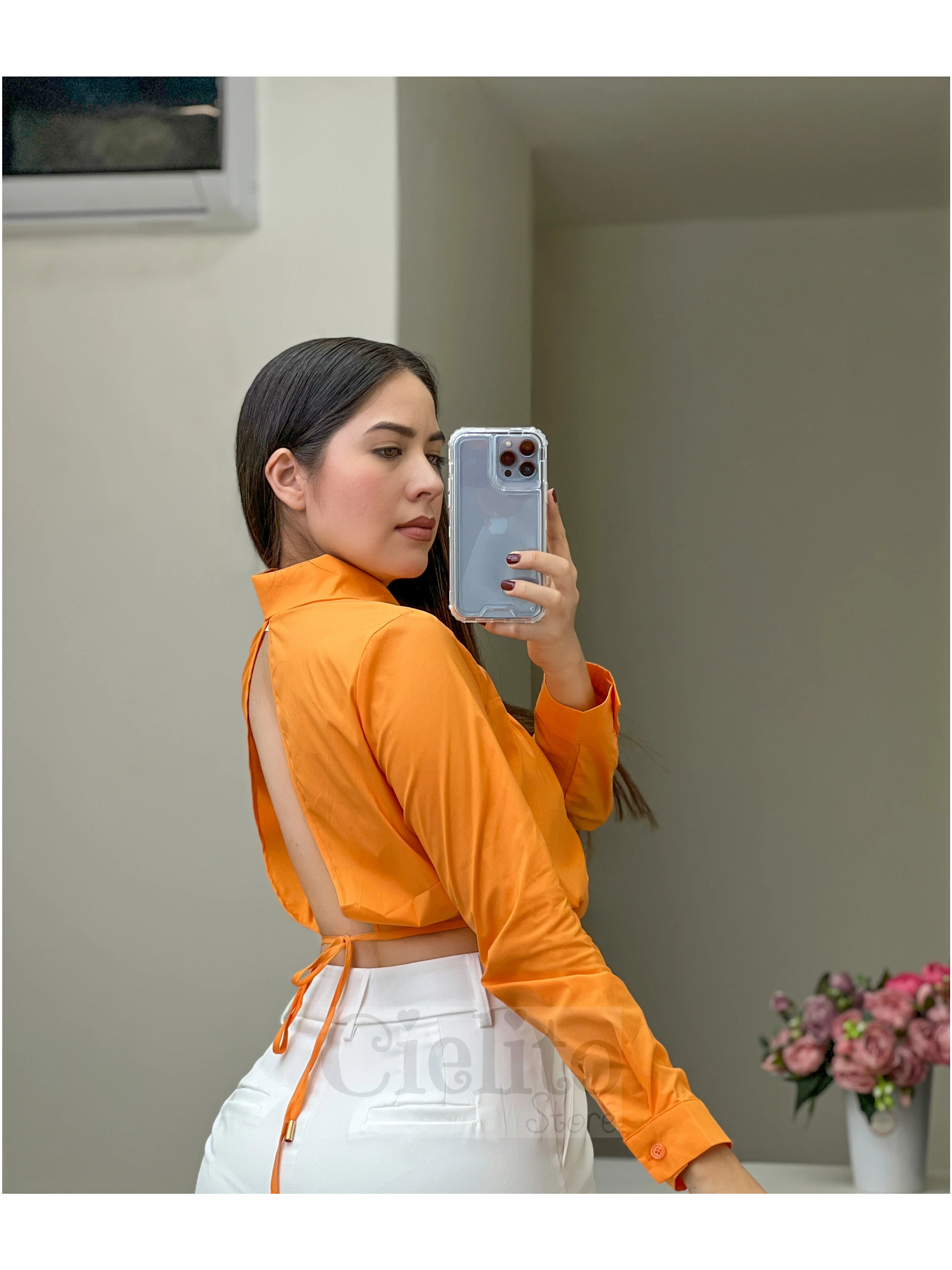 ORANGE BLOUSE - Image 4