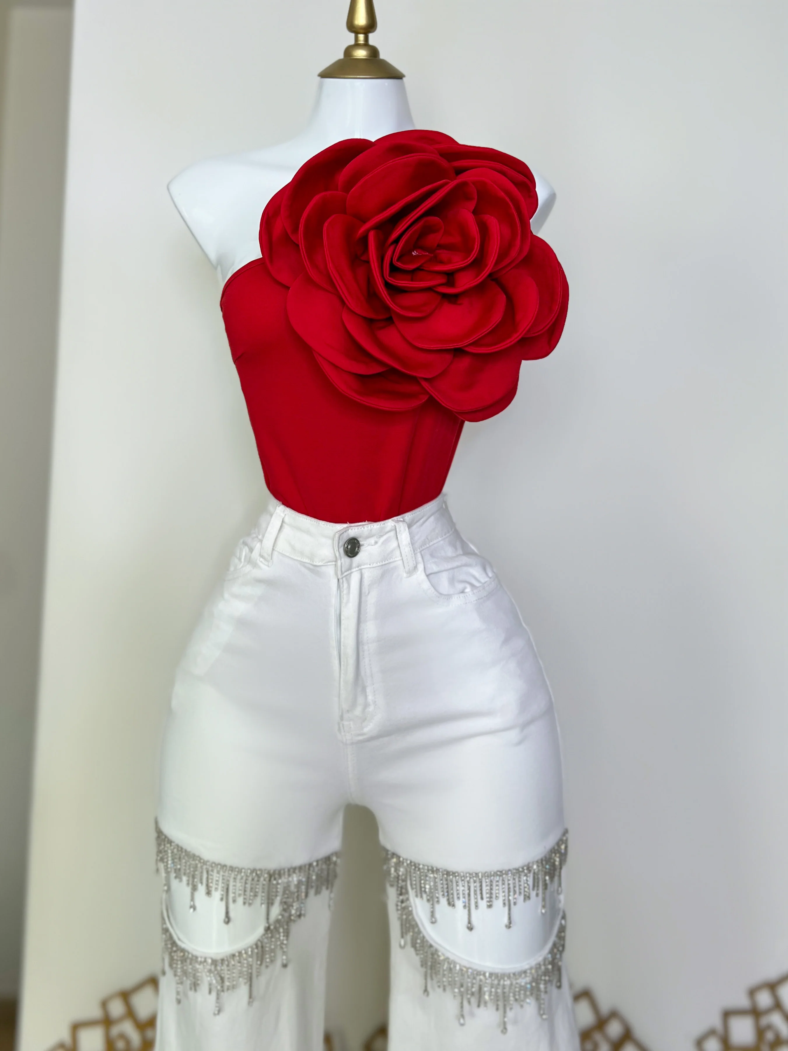 PANTALÓN BLANCO CON PEDRERÍA - Image 5