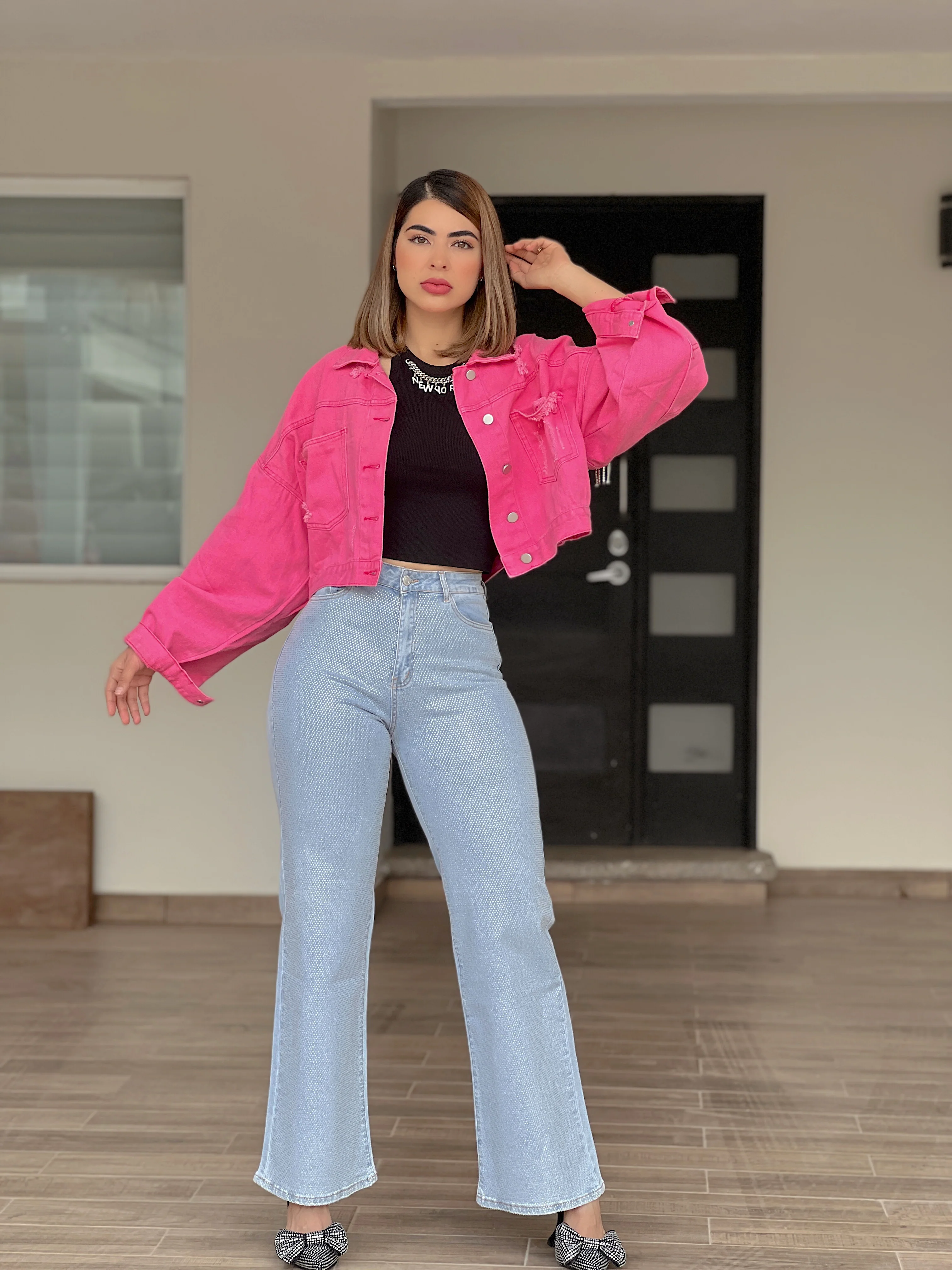 Pantalón mezclilla con piedritas - Image 6