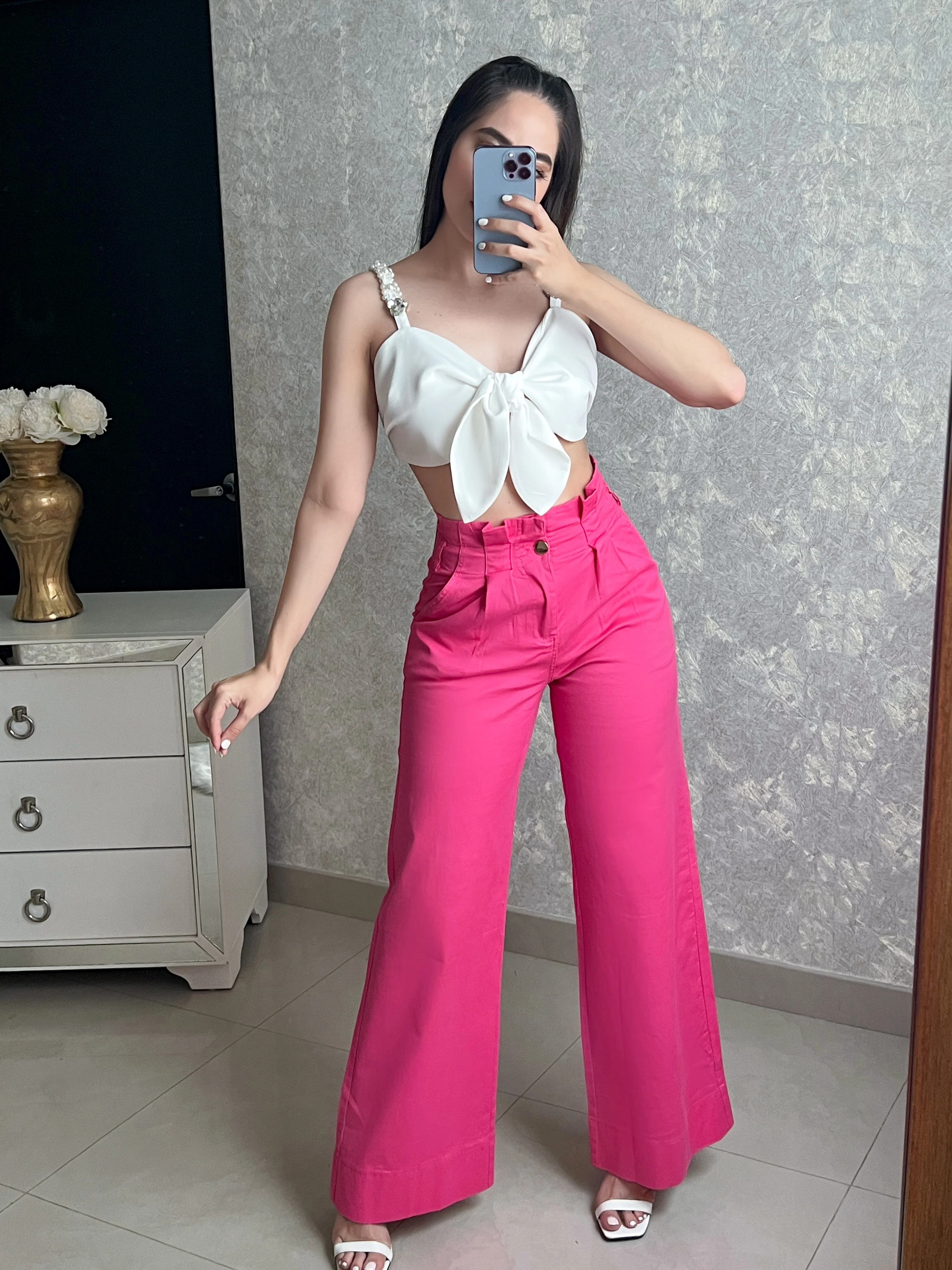 PANTALÓN TIRO ALTO ROSA - Image 4