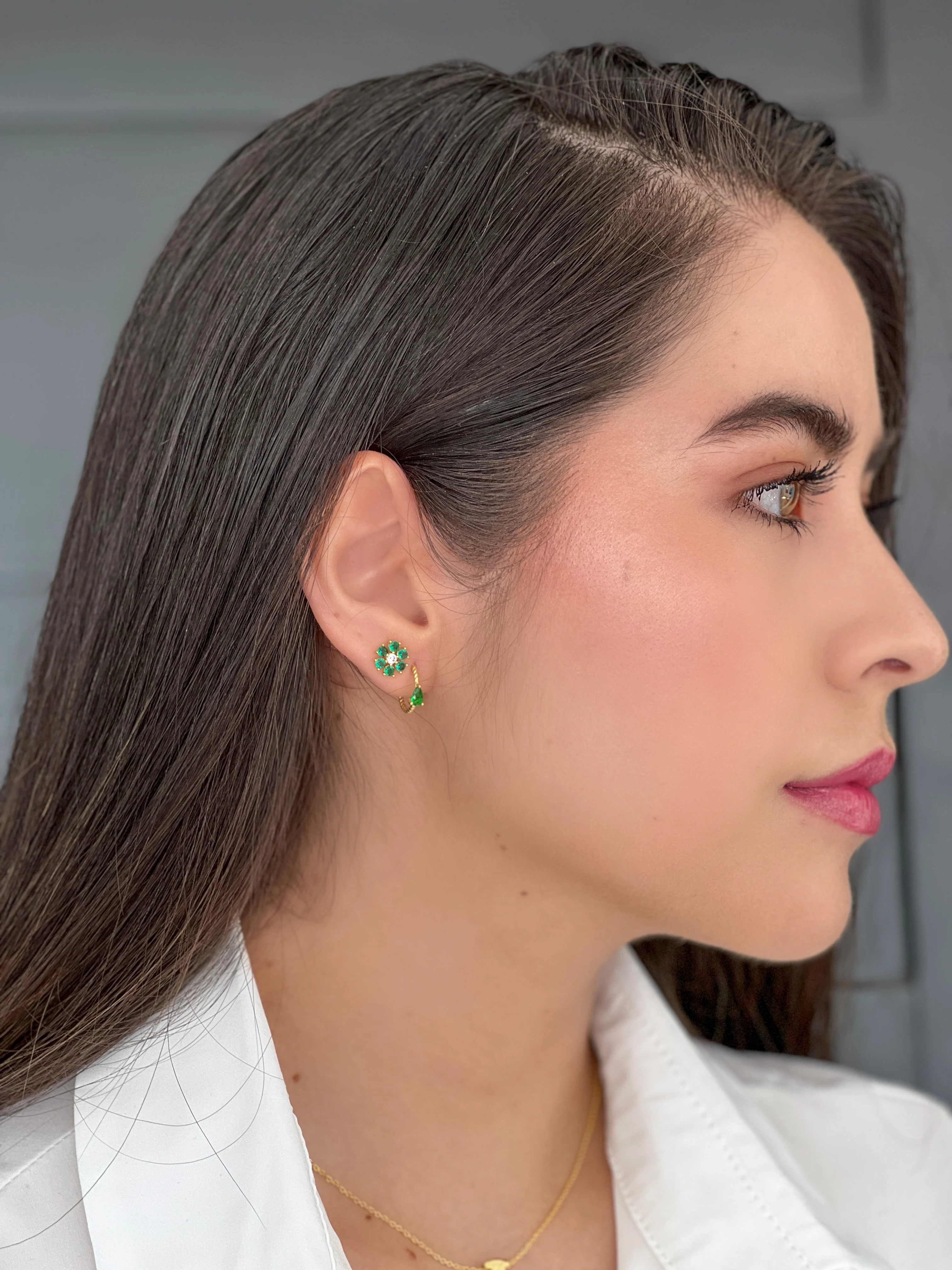 Piercing flor verde - Image 5