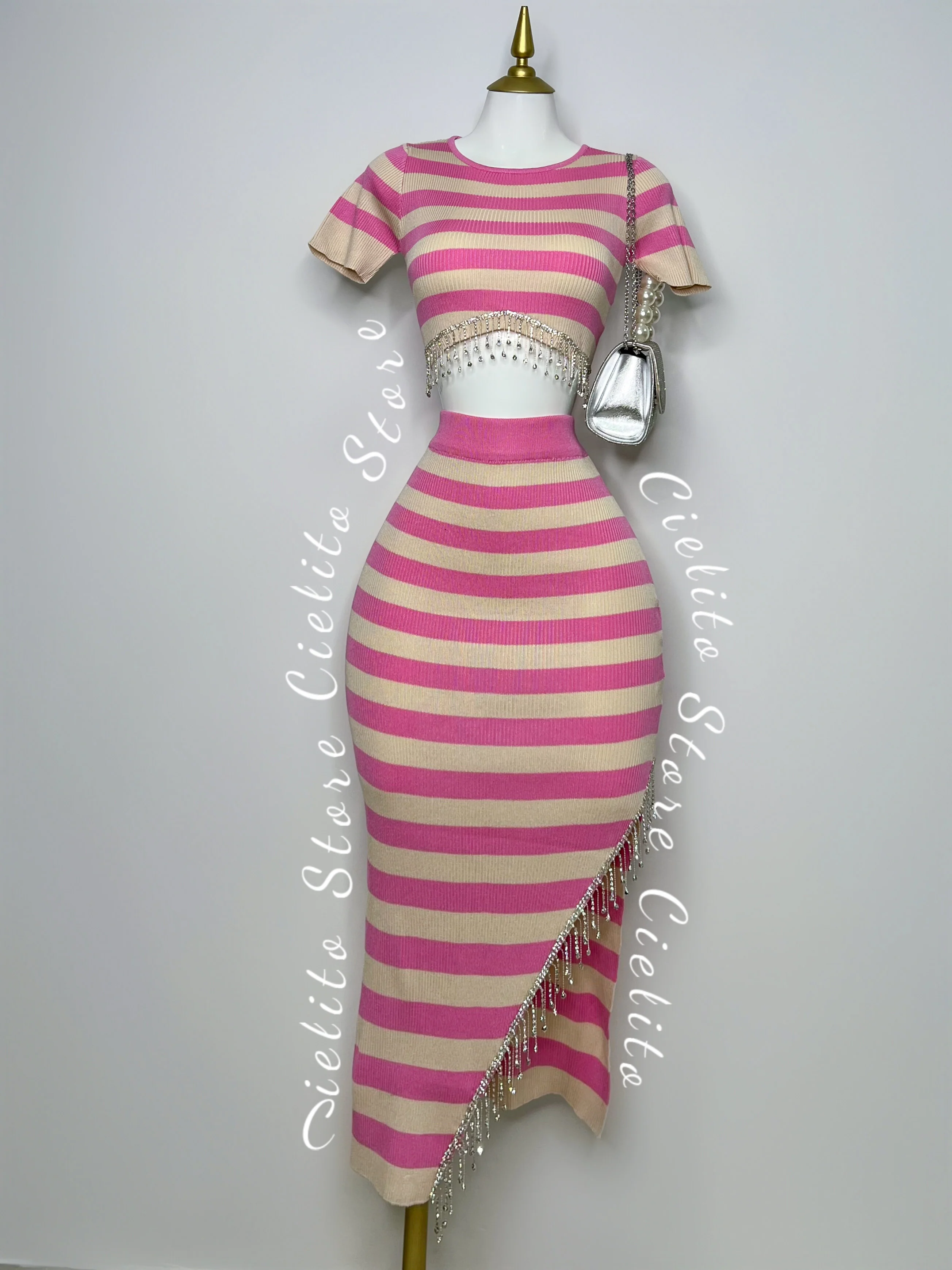 SET DE FRANJAS ROSA
