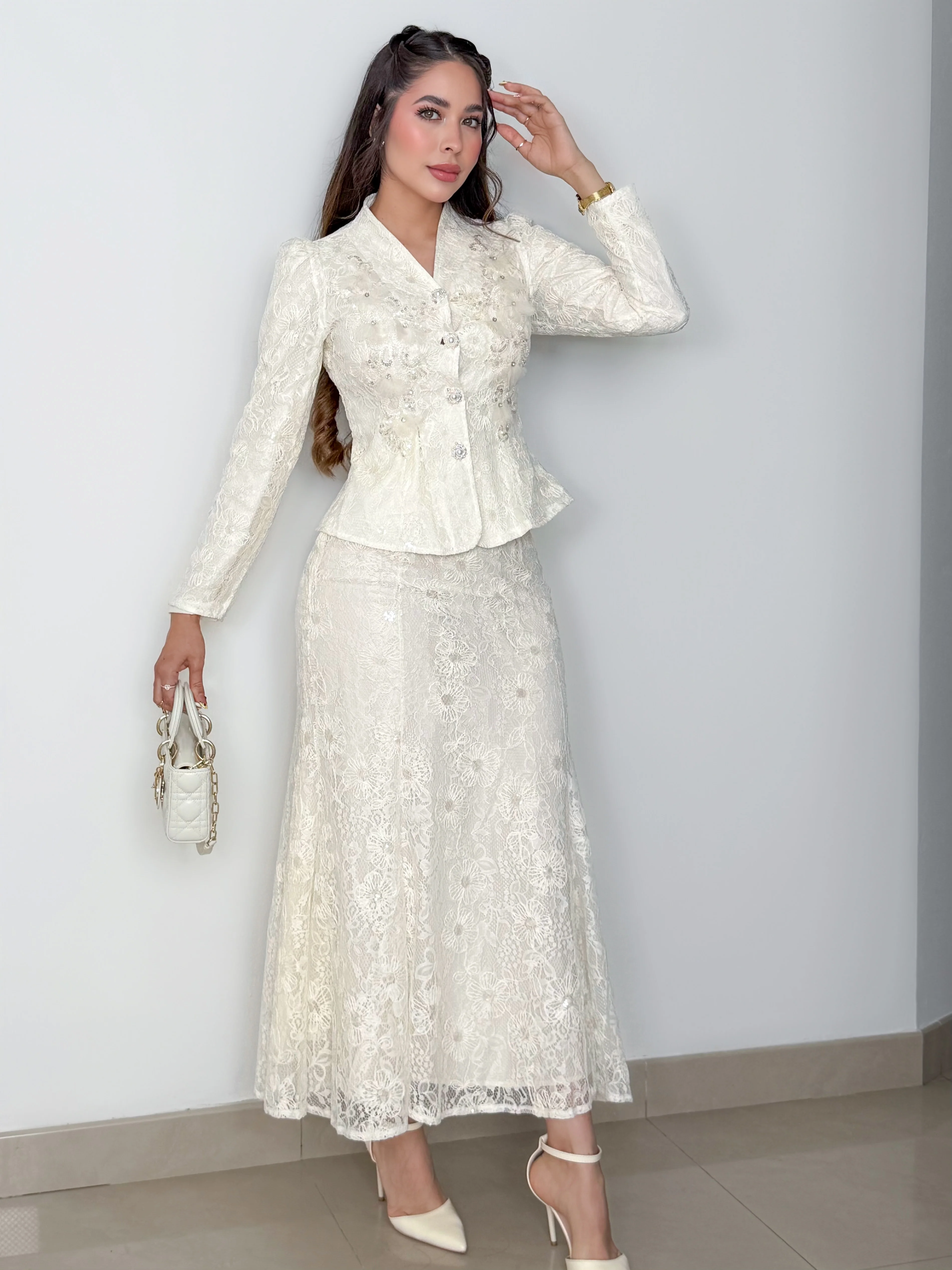 SET EUNICE IVORY