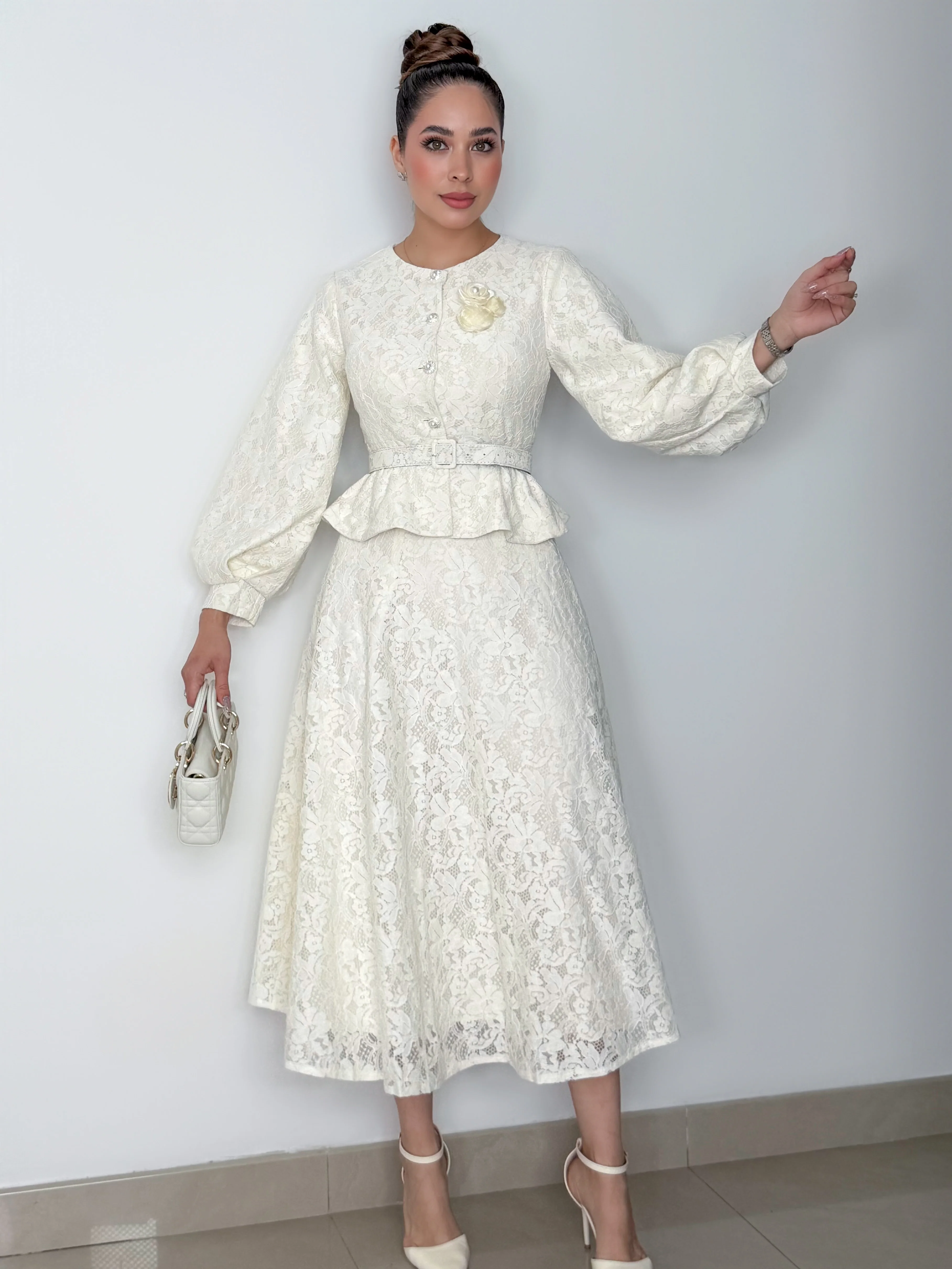 SET LEAH IVORY