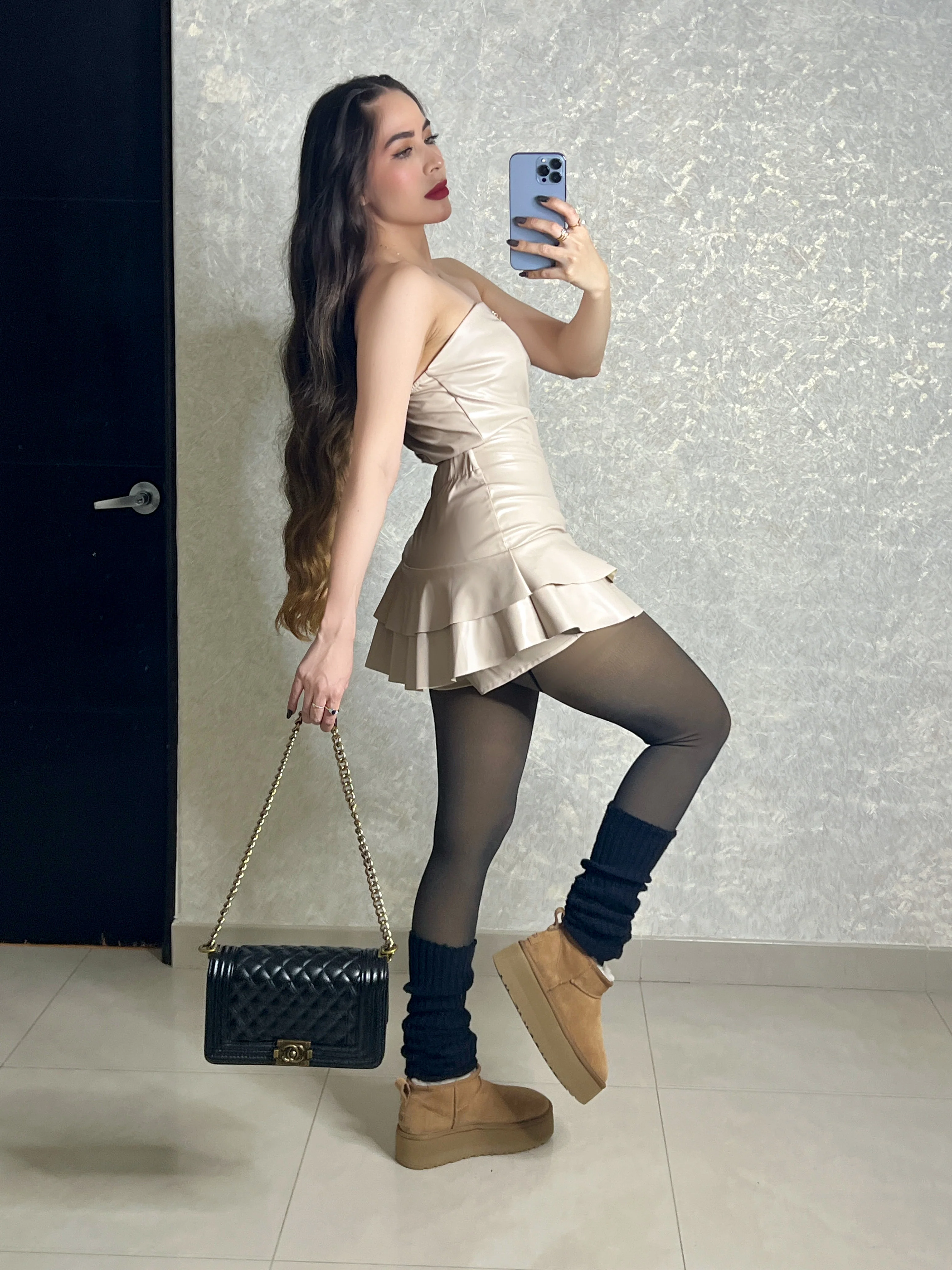 SET LIGTH BEIGE VINIPIEL - Image 3