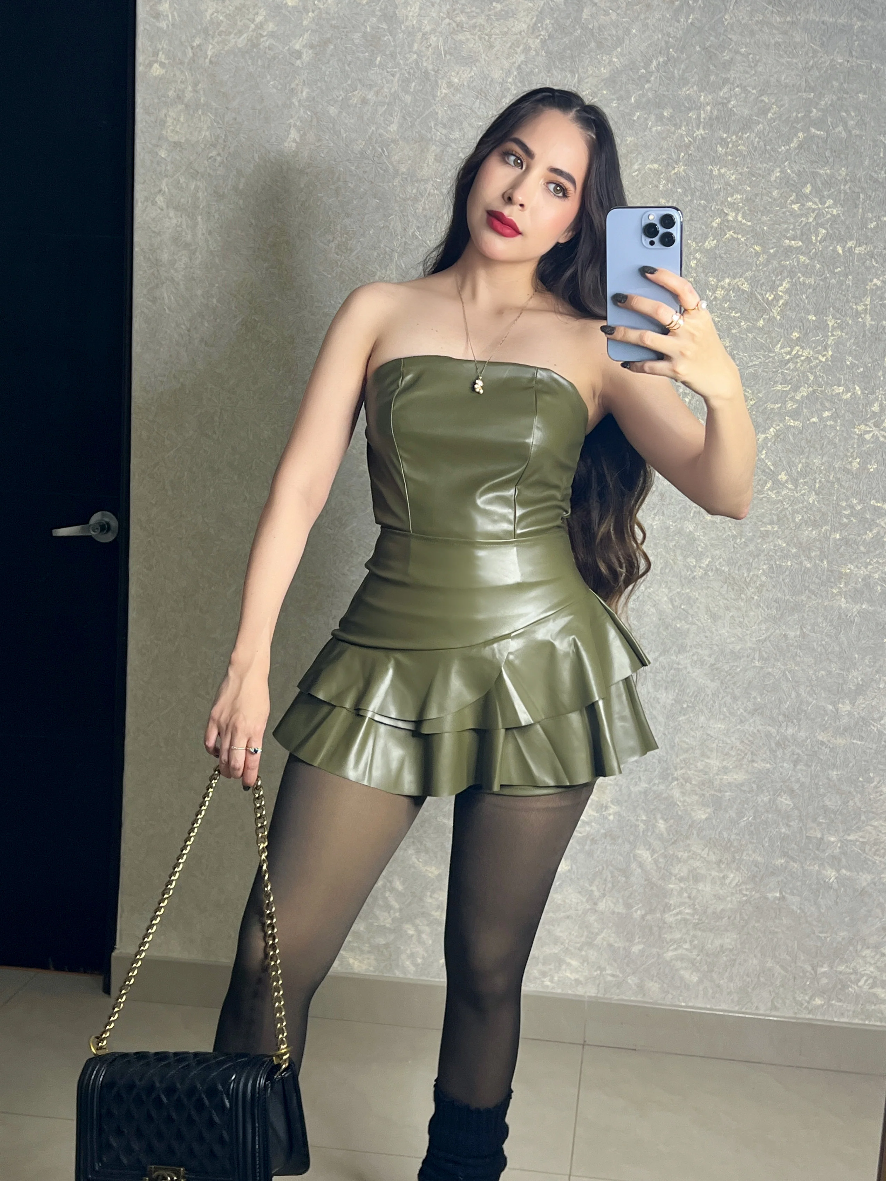 SET VERDE VINIPIEL