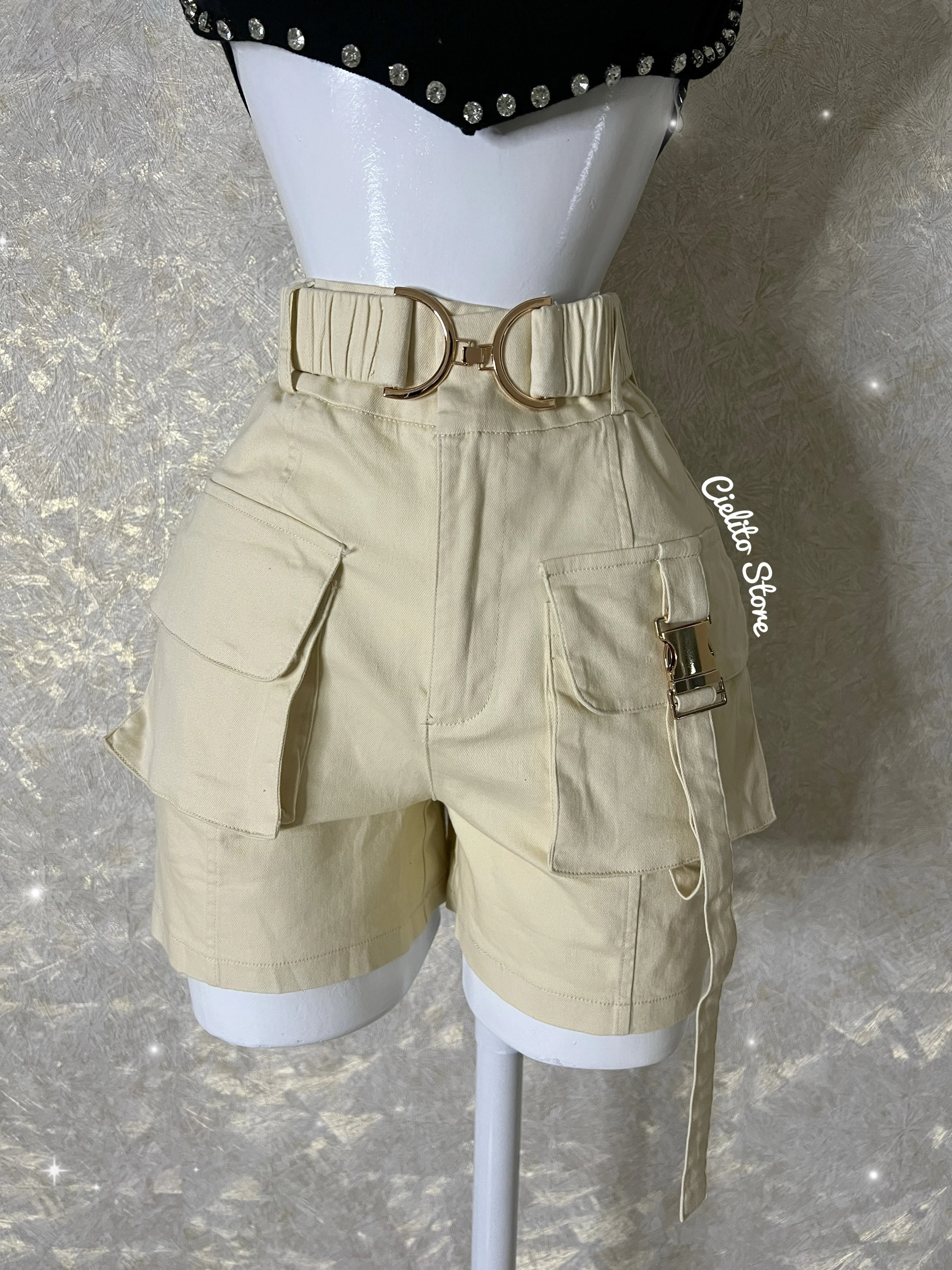 SHORT CARGO BEIGE - Image 2