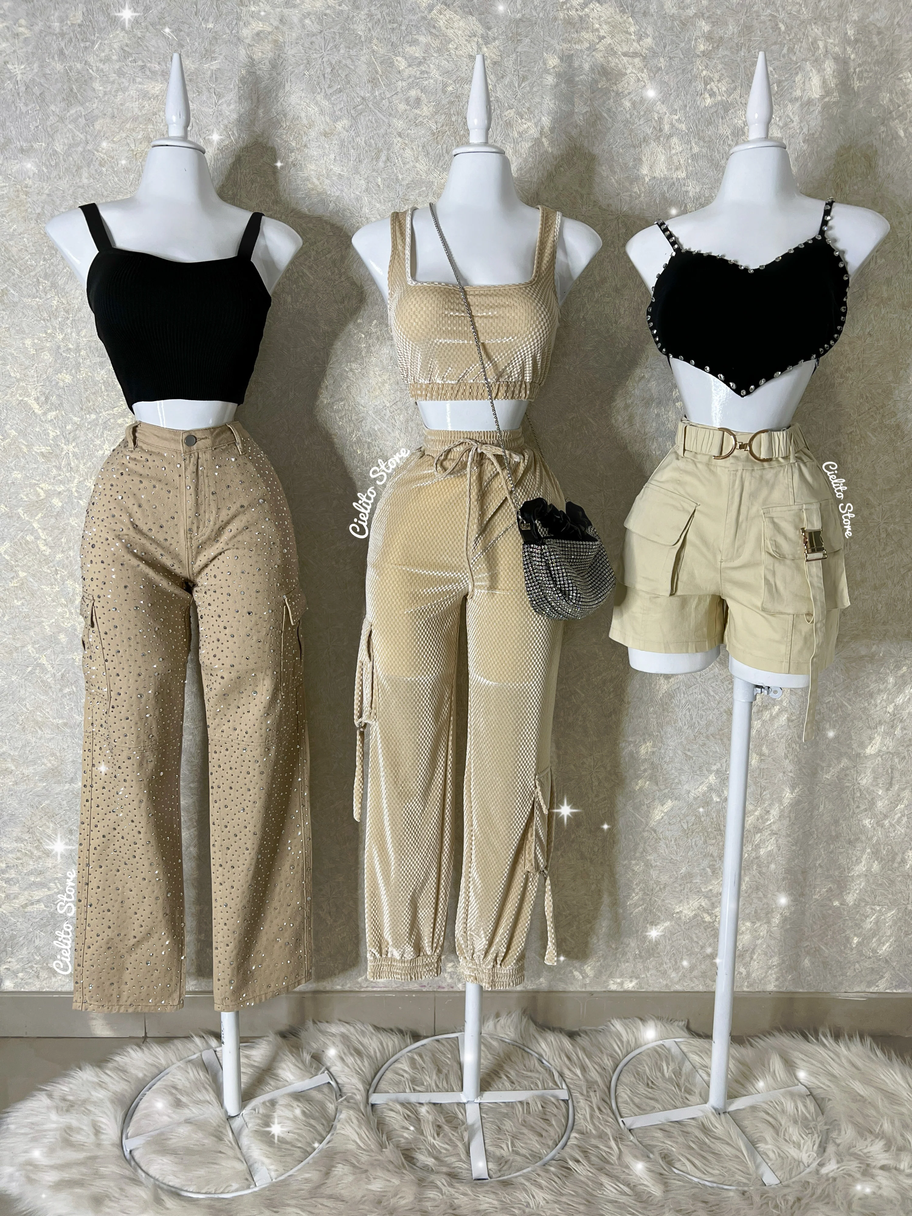 SHORT CARGO BEIGE - Image 3