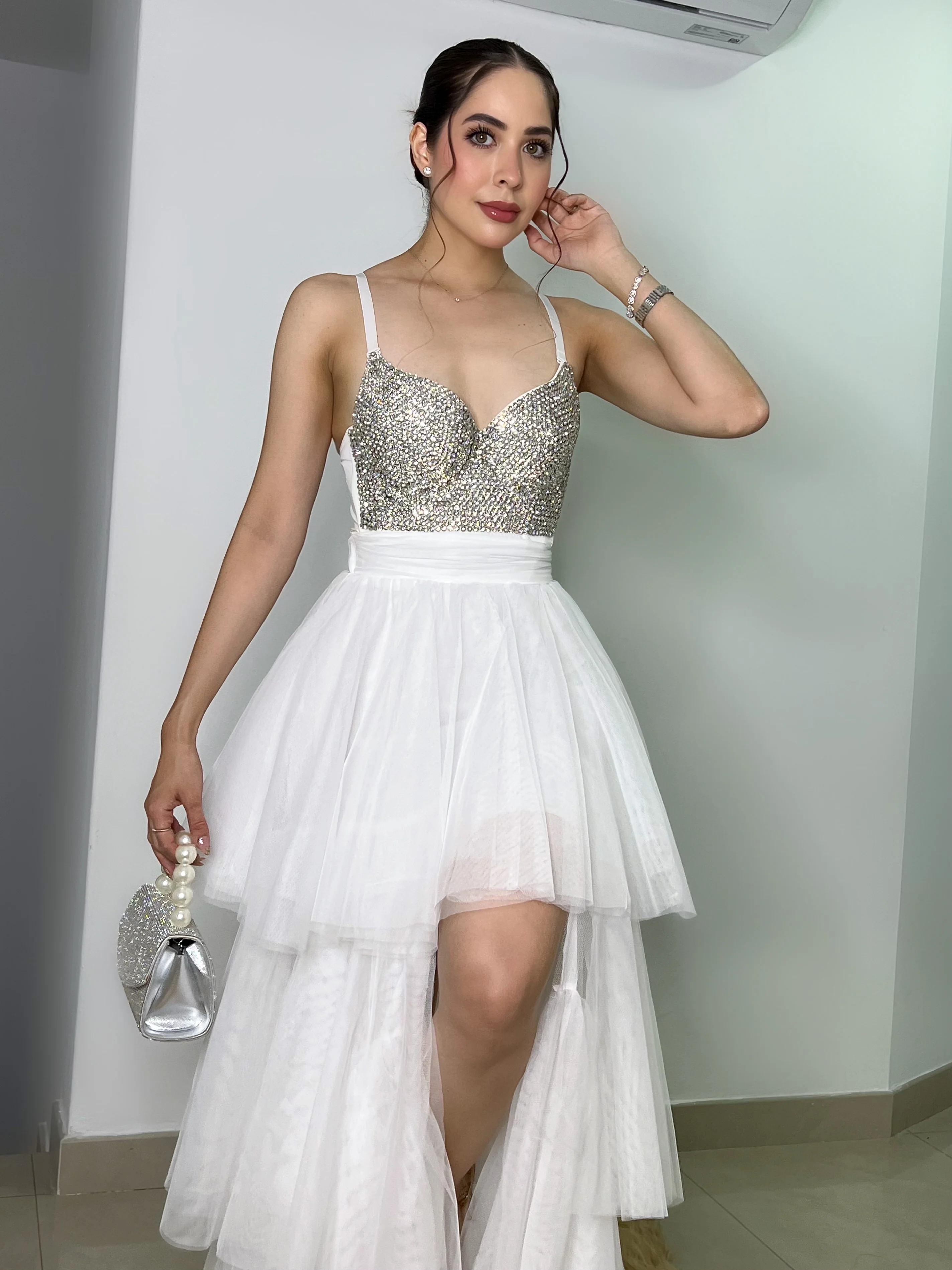TOP BLANCO CON PIEDRITAS - Image 2