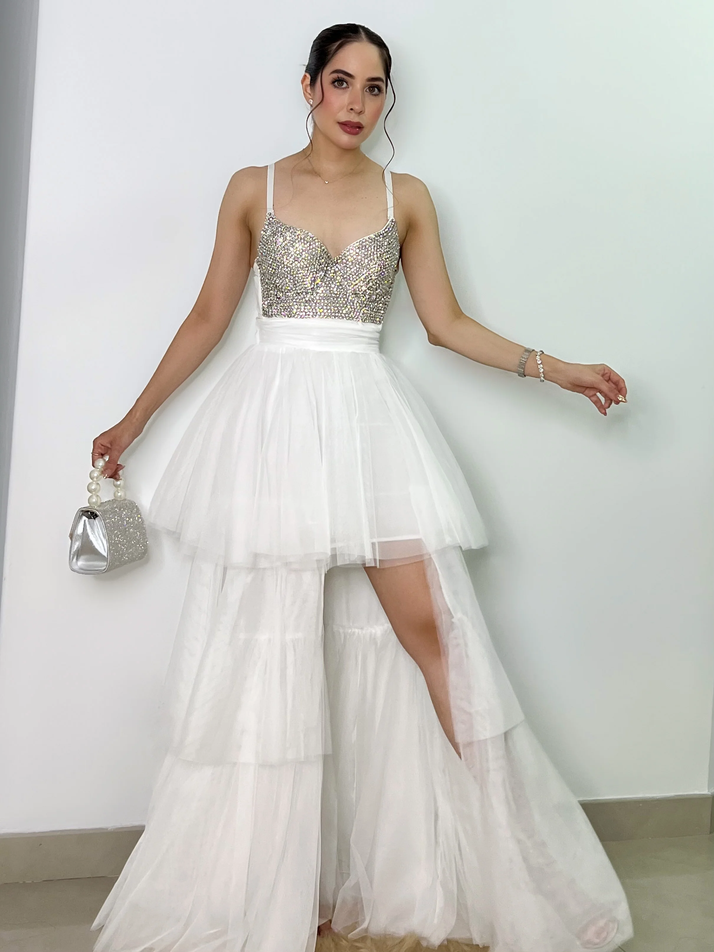TOP BLANCO CON PIEDRITAS - Image 3