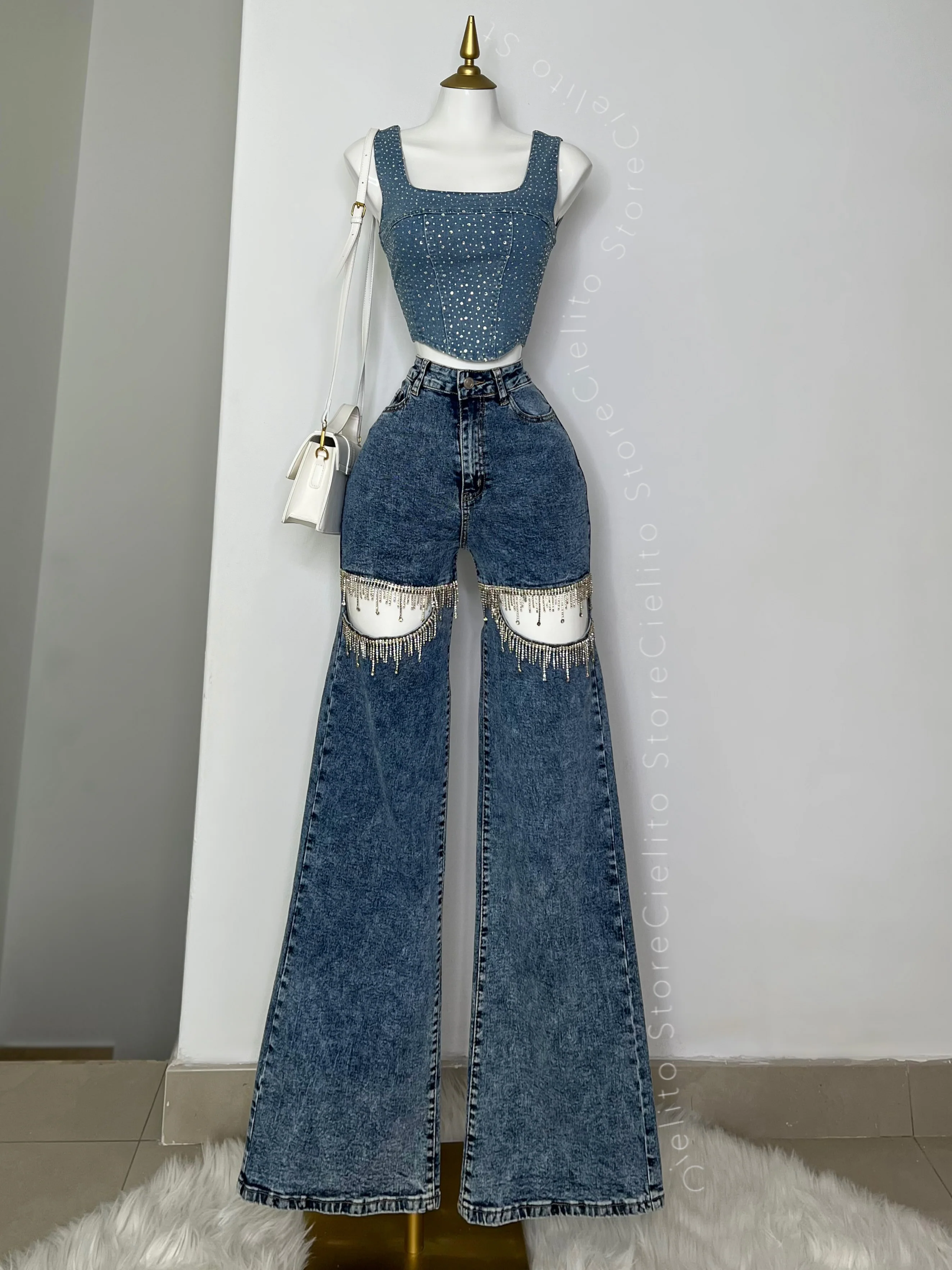 TOP DENIM CON PEDRERIA - Image 4