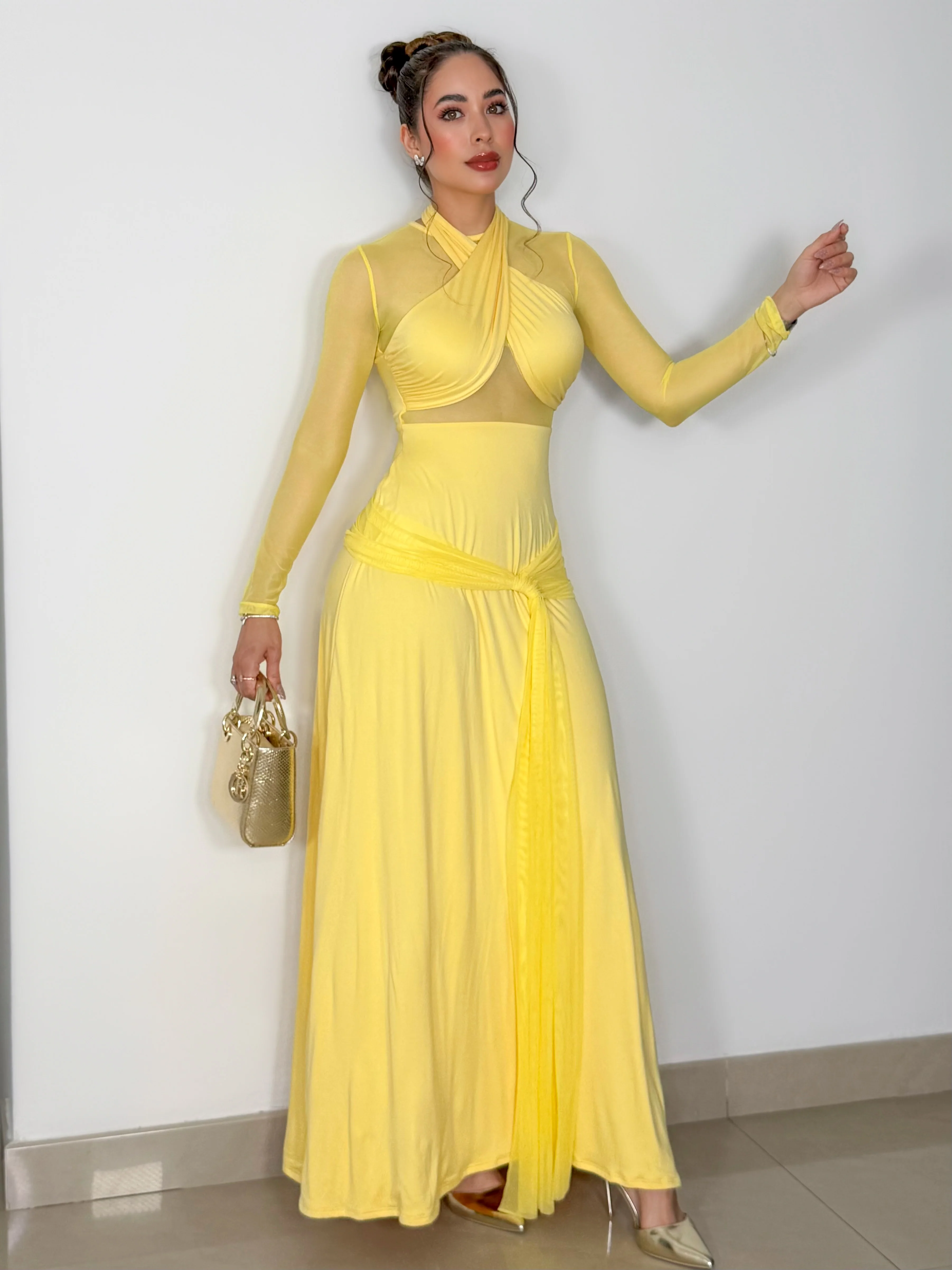 VESTIDO YANISA AMARILLO