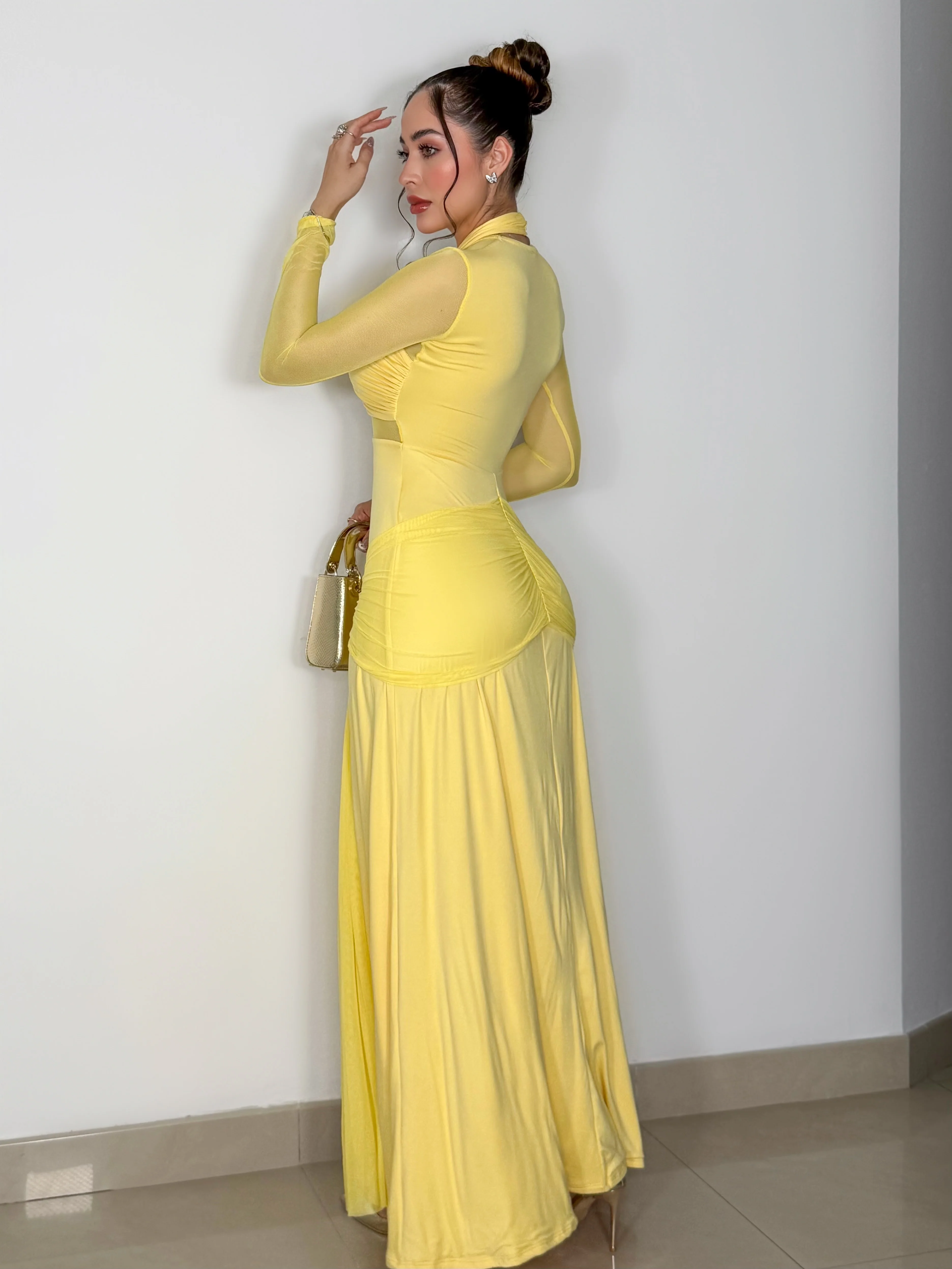 VESTIDO YANISA AMARILLO - Image 2
