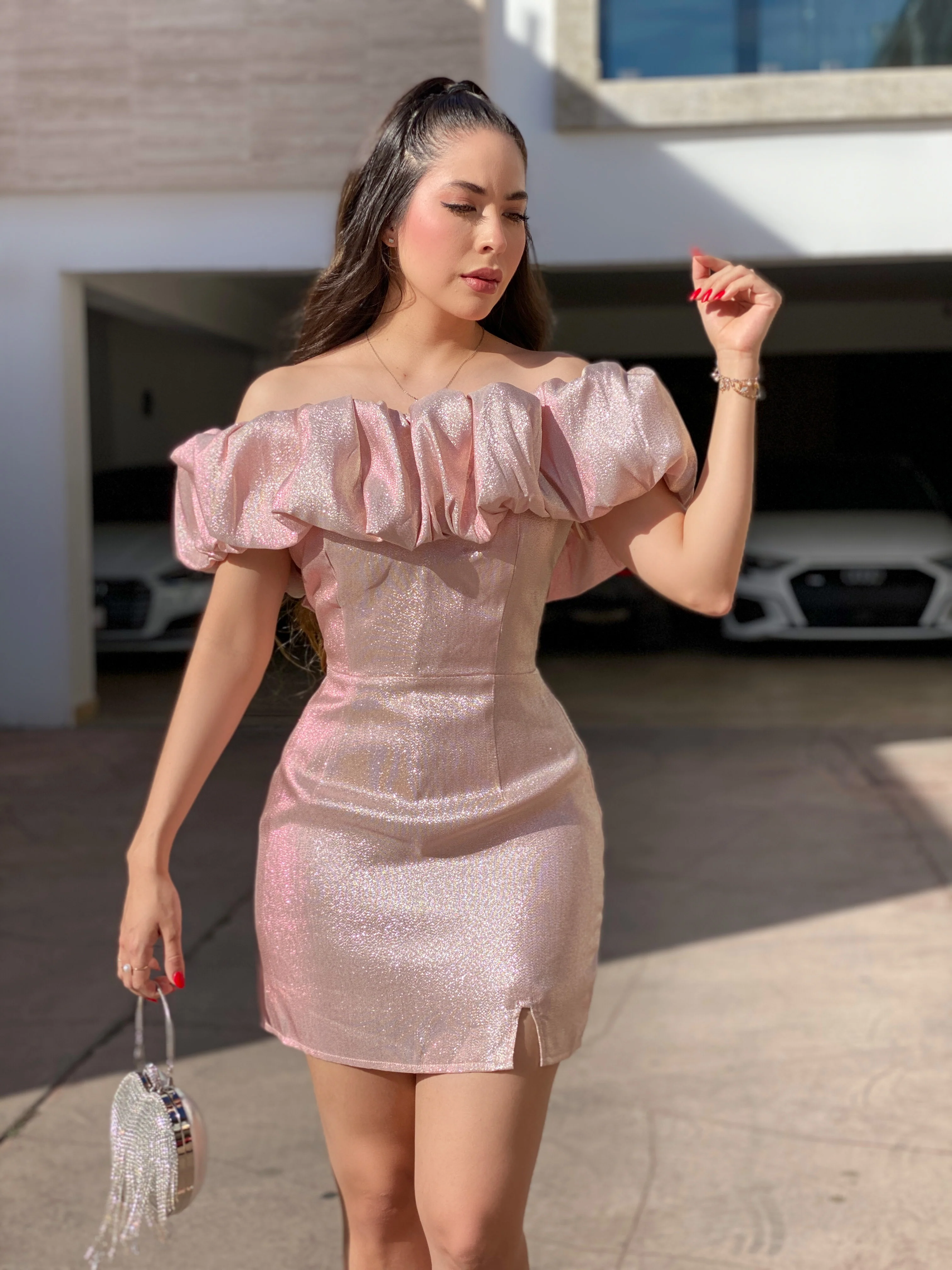VESTIDO ROSE GOLD