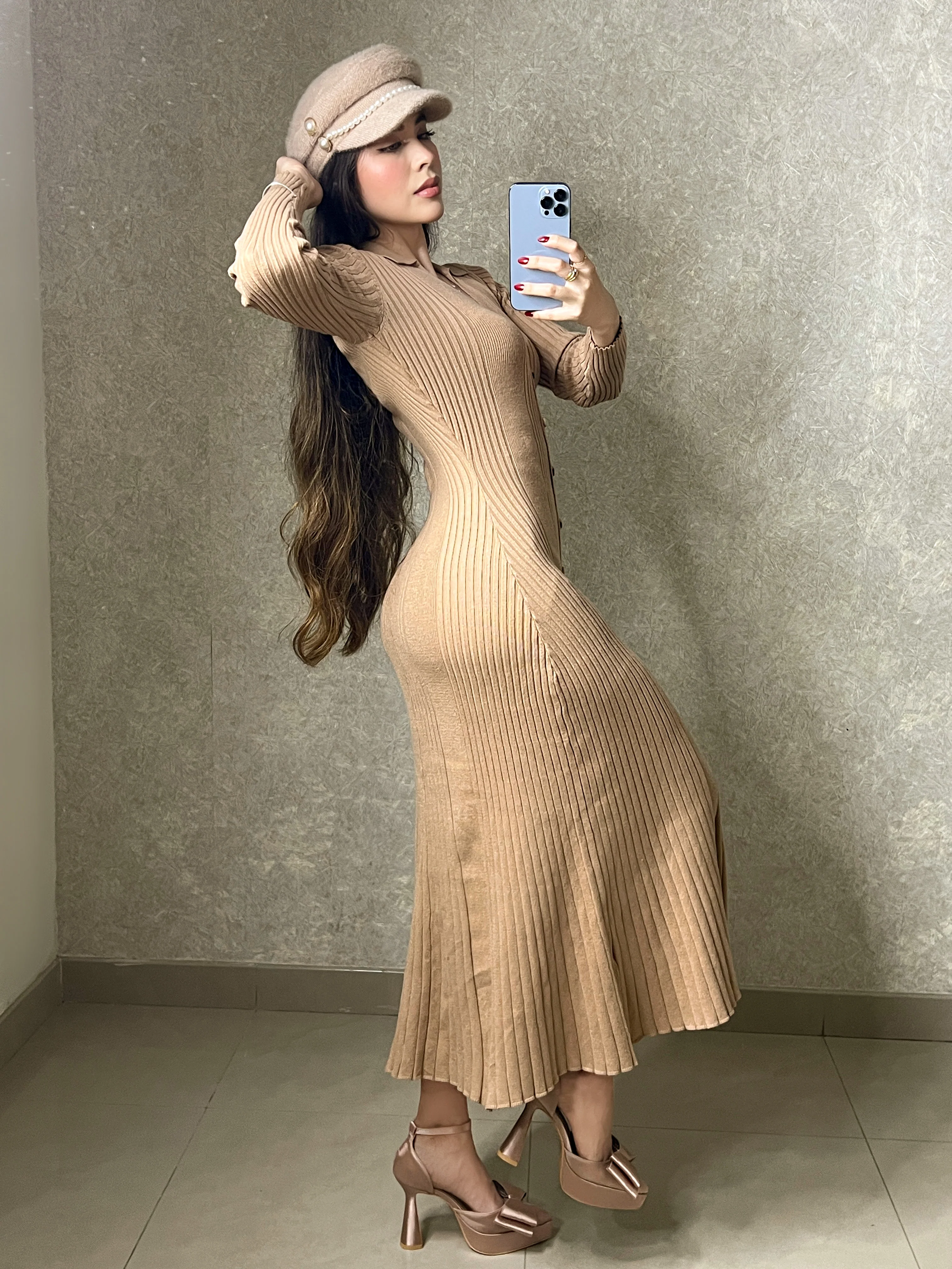 VESTIDO CAMEL - Image 3