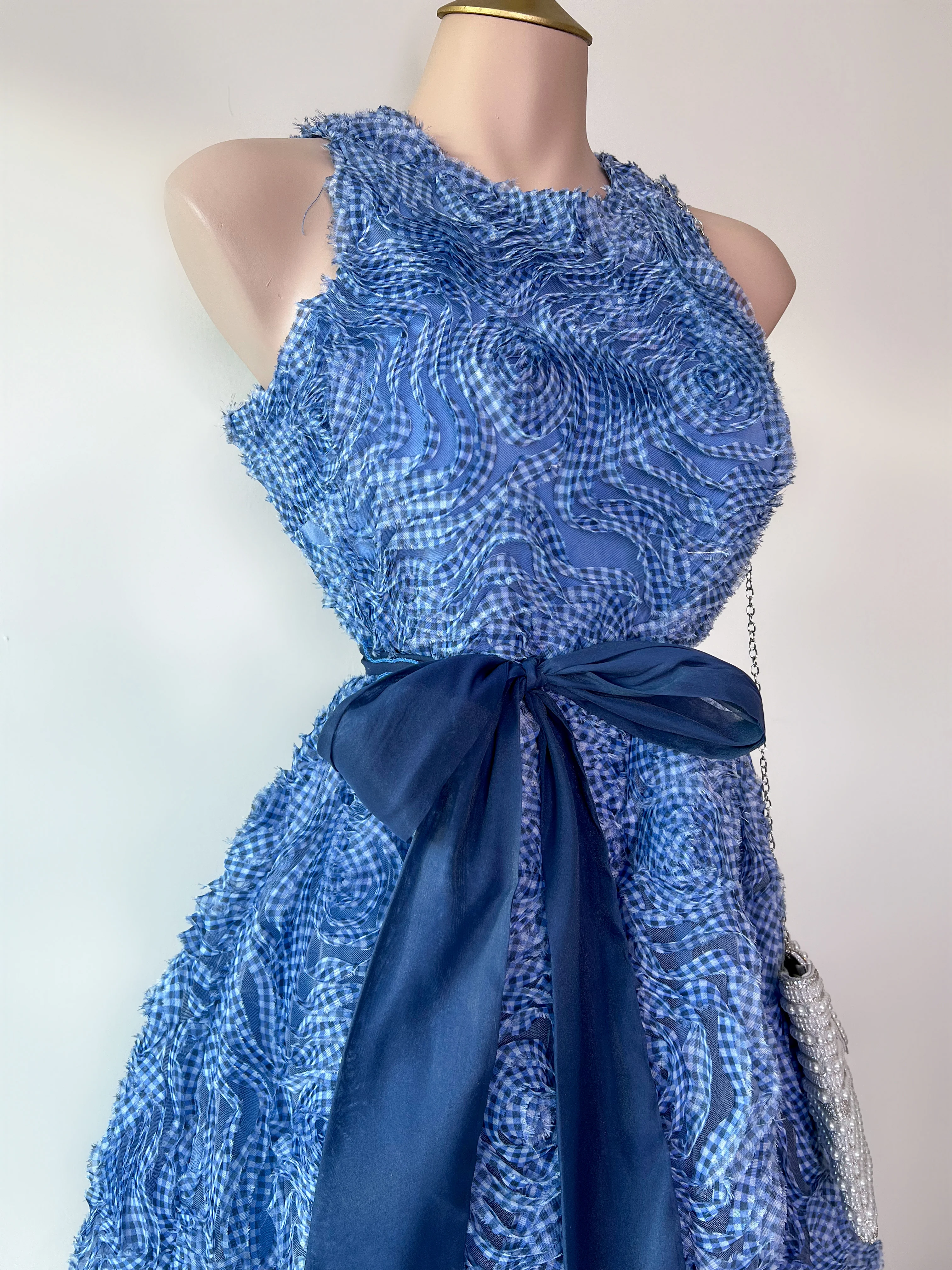 VESTIDO FLOR AZUL - Image 3