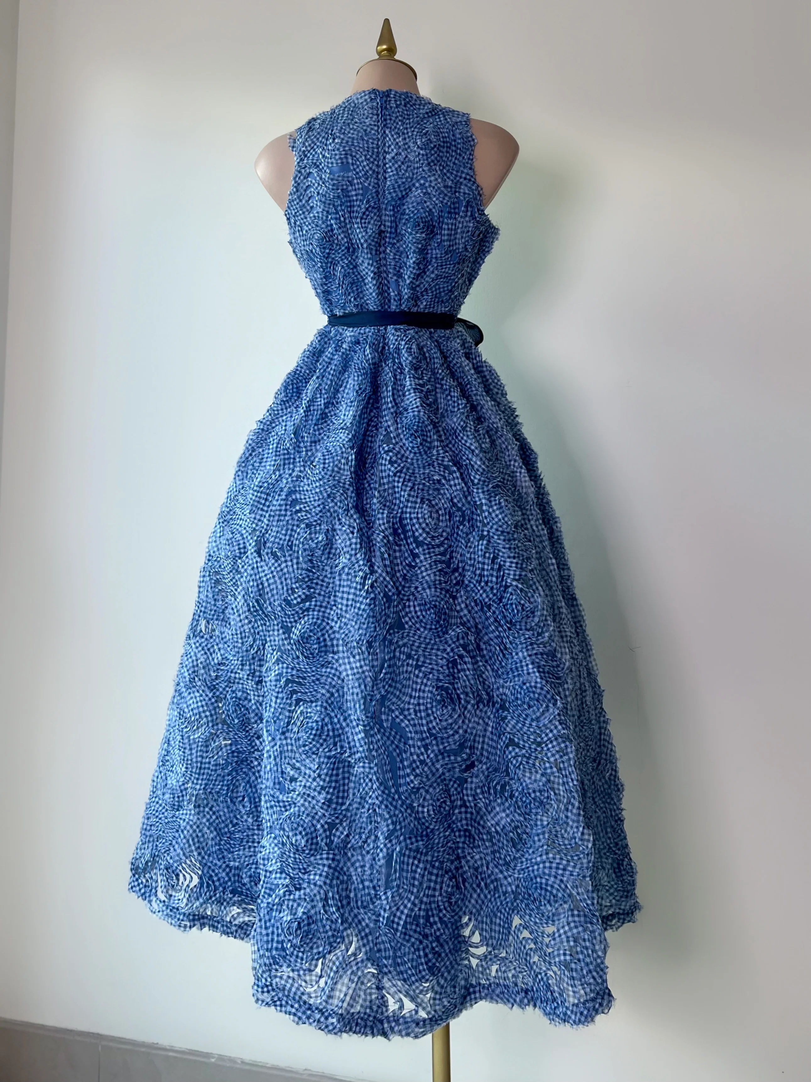 VESTIDO FLOR AZUL - Image 4