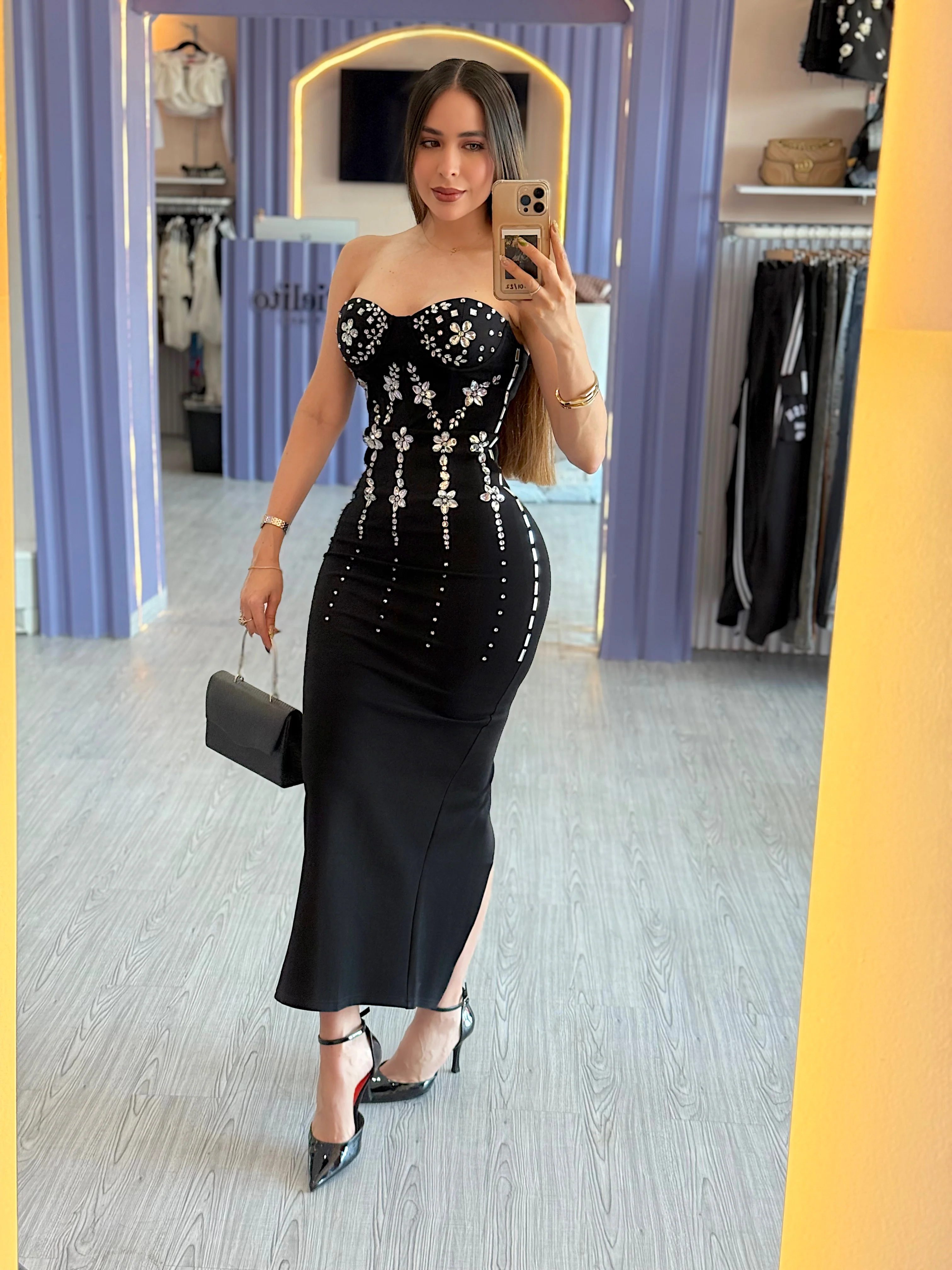 VESTIDO GLORIA NEGRO - Image 2