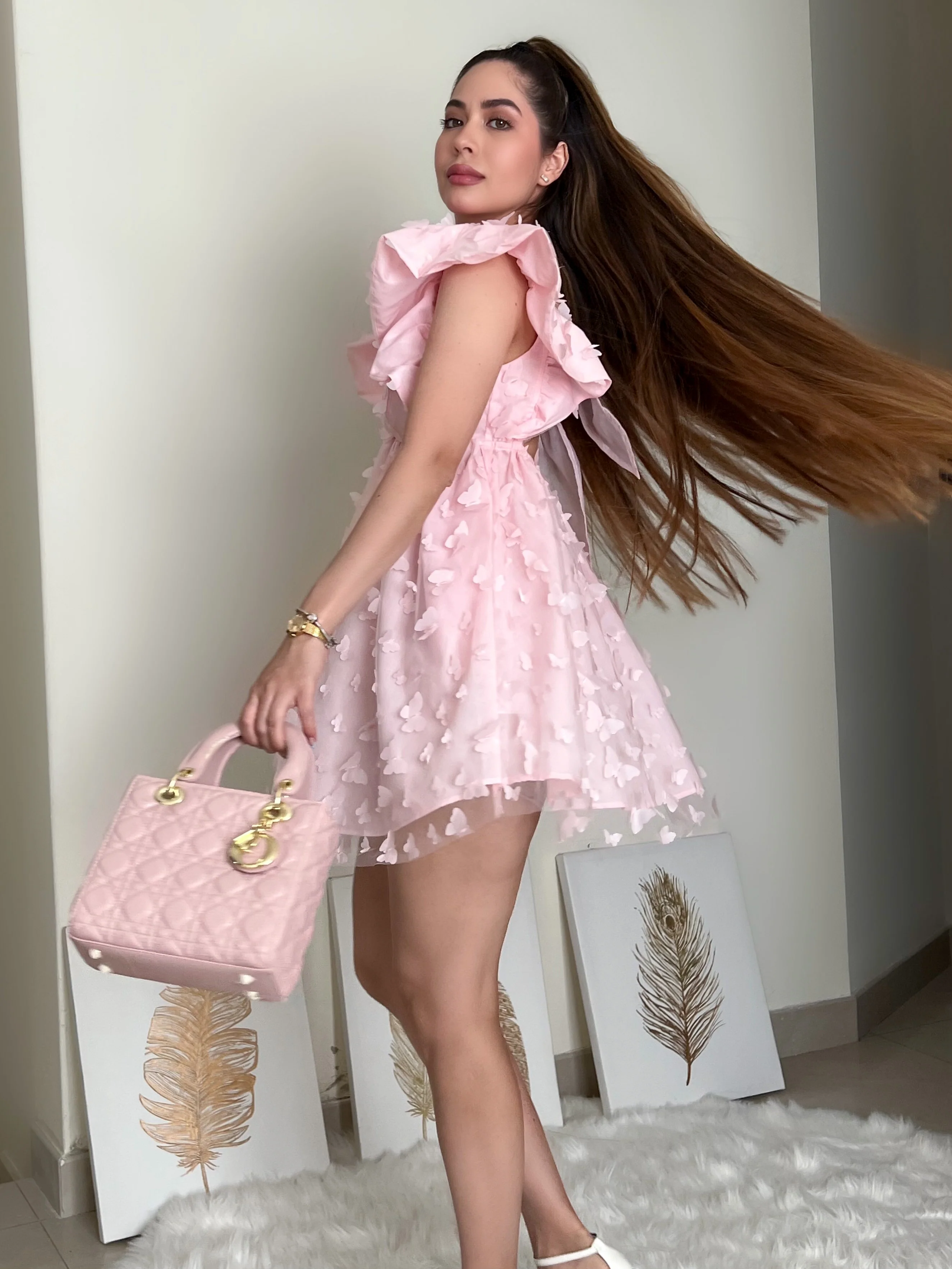 VESTIDO MARIPOSA ROSA - Image 3