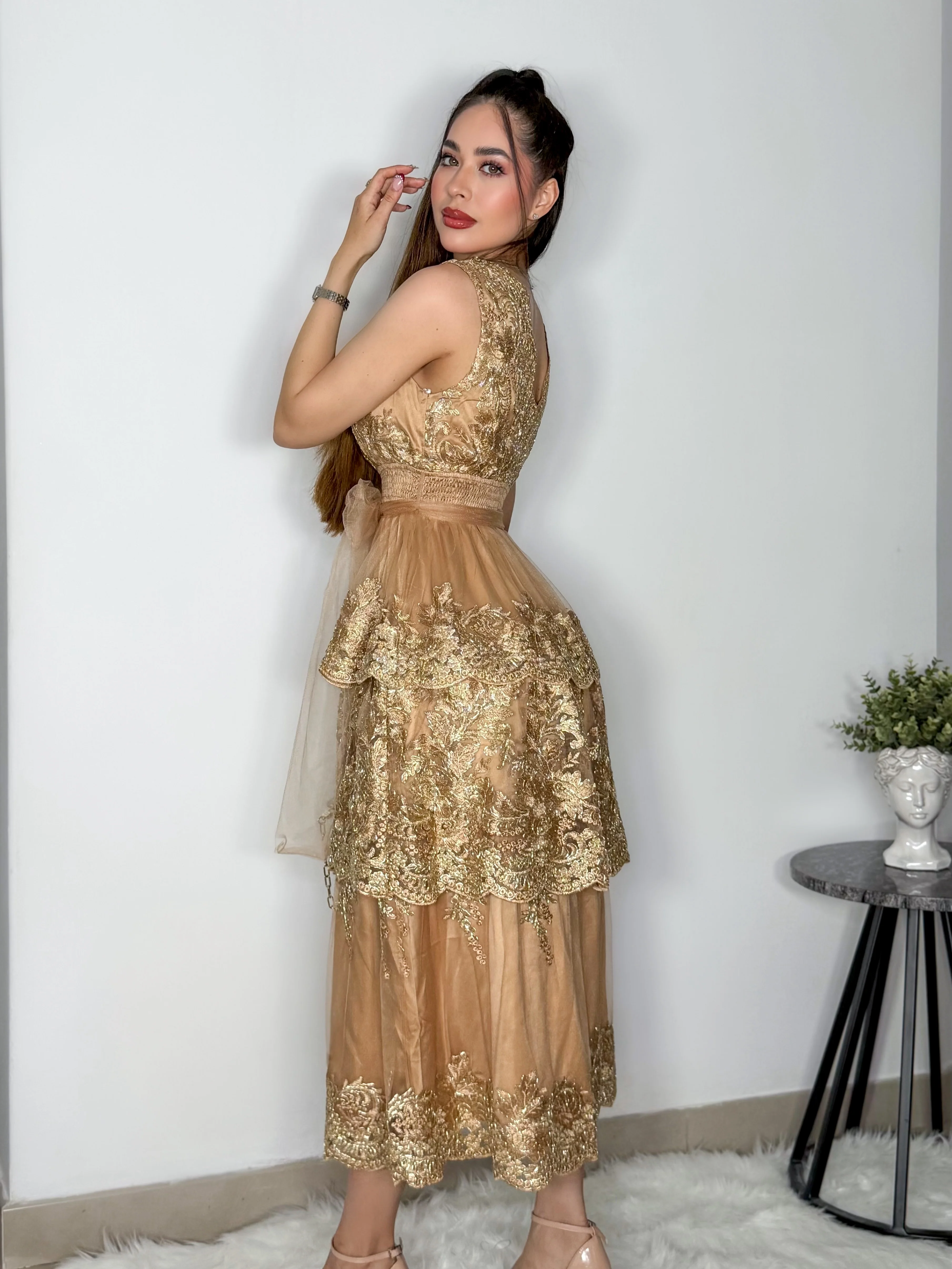 VESTIDO NATALI CAMEL - Image 3