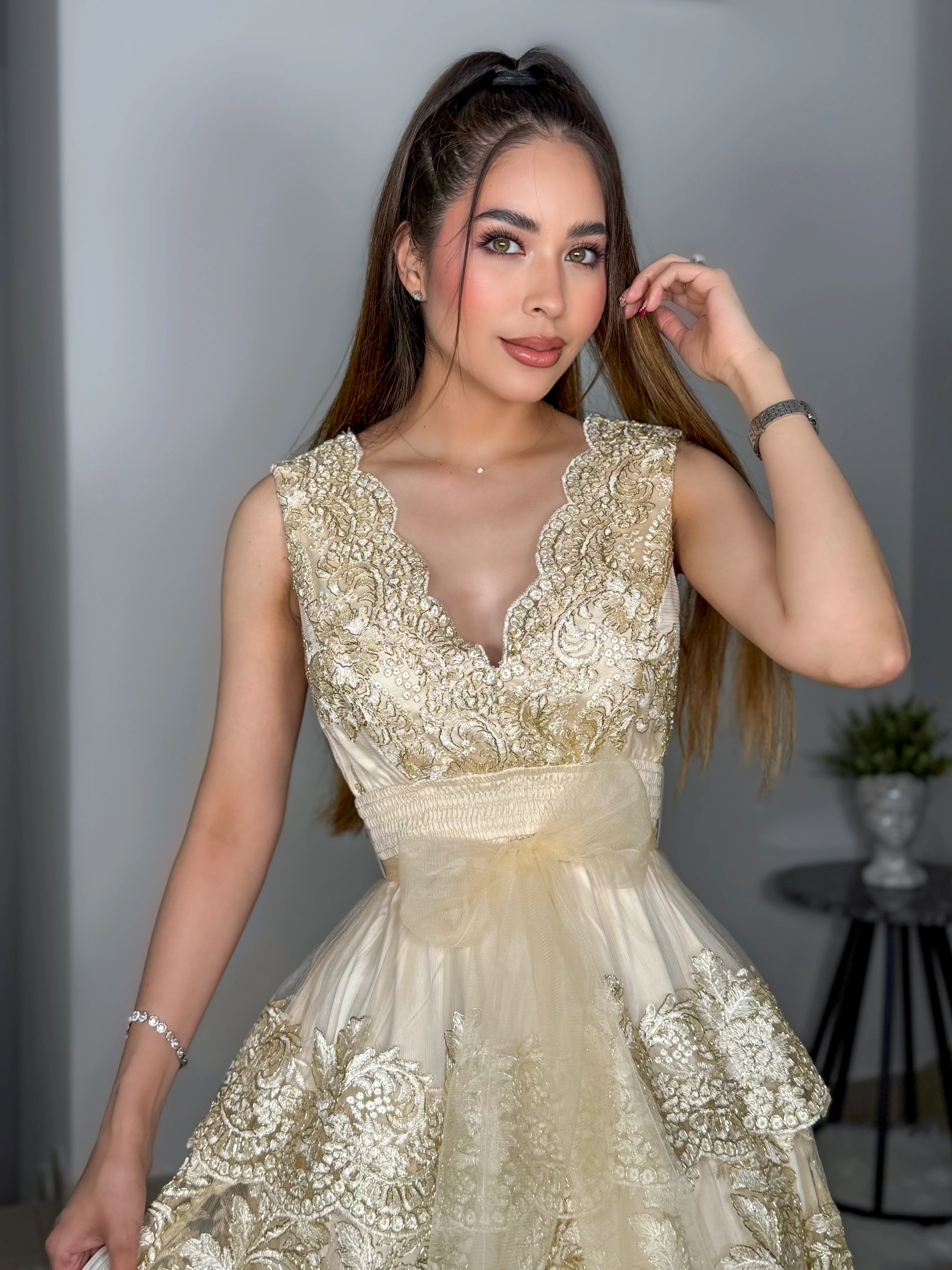 VESTIDO NATALI IVORY - Image 2