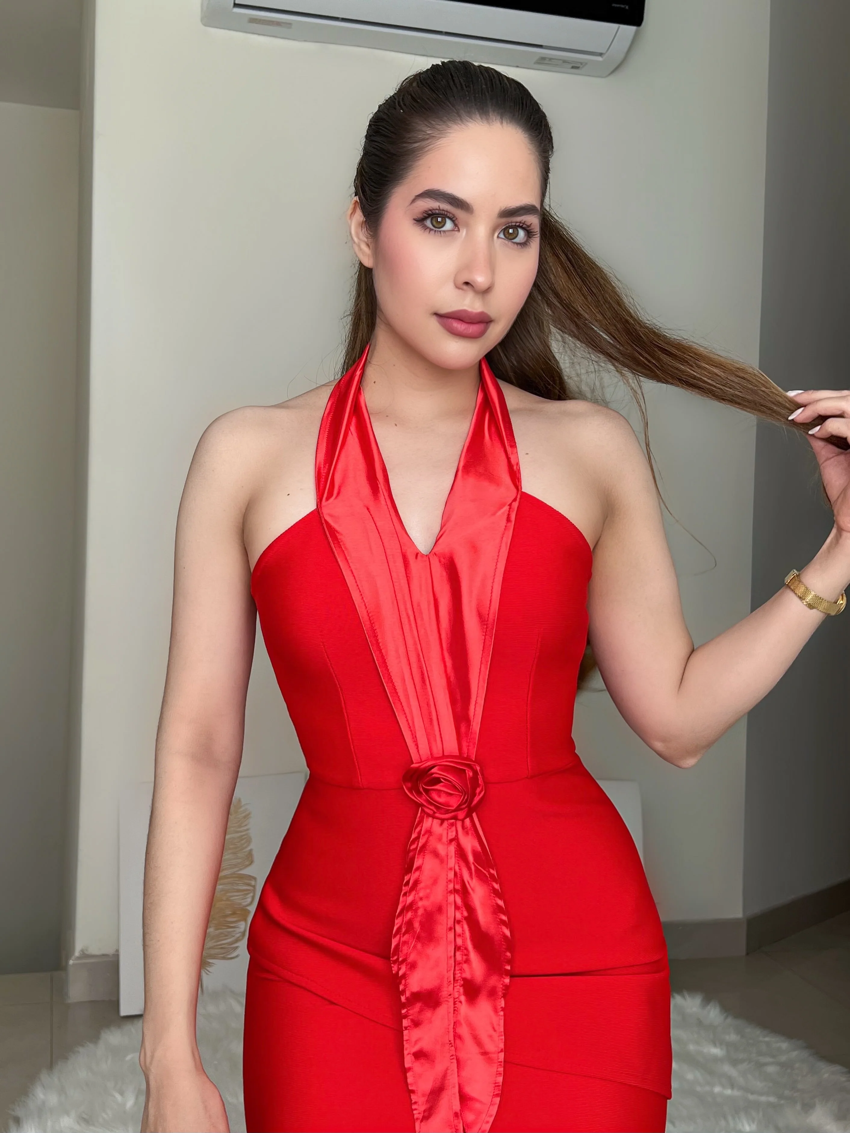 VESTIDO ROJO BANDAGE - Image 4
