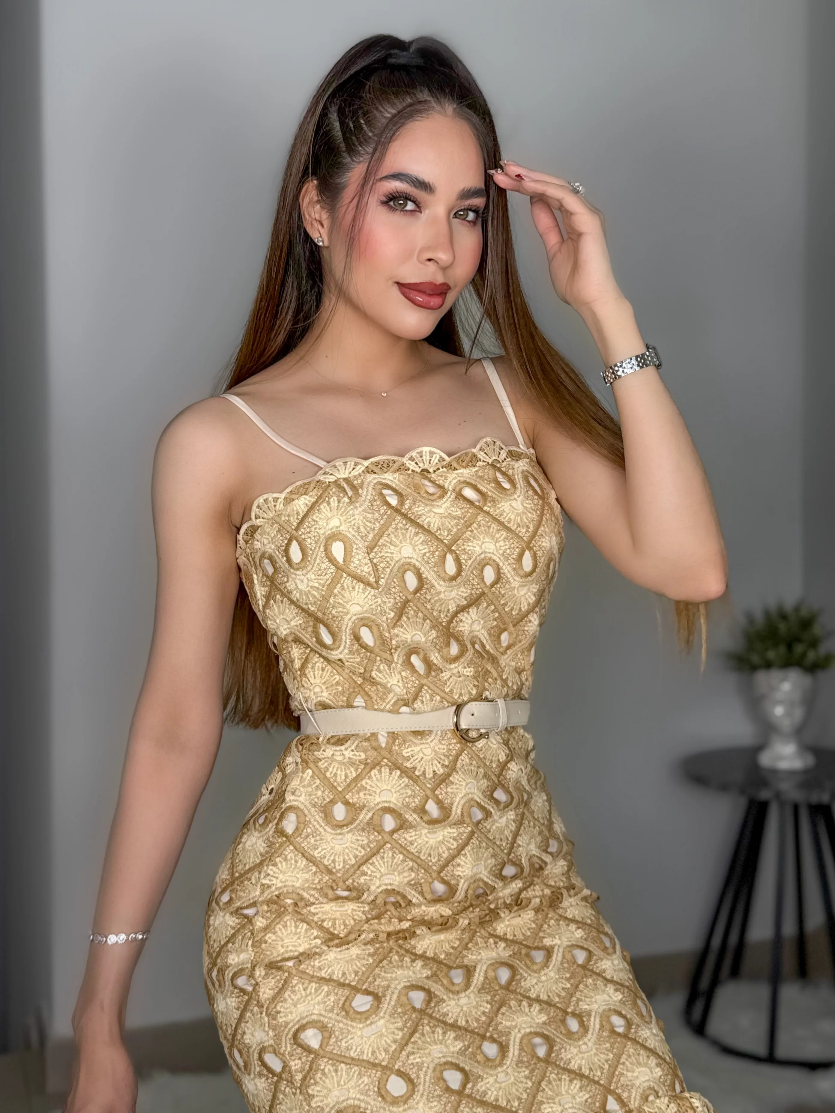 VESTIDO YOANA DORADO - Image 2
