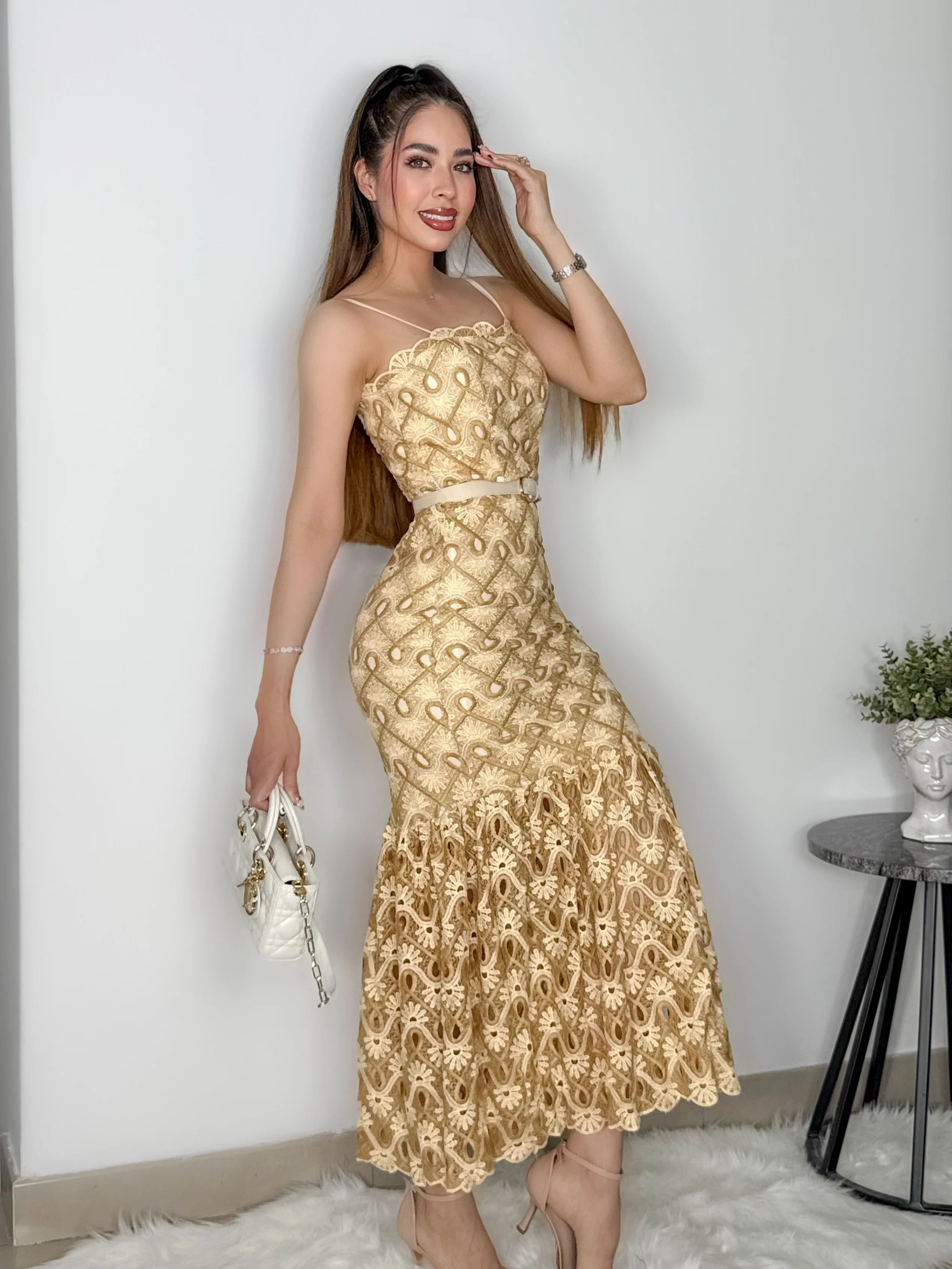VESTIDO YOANA DORADO - Image 3